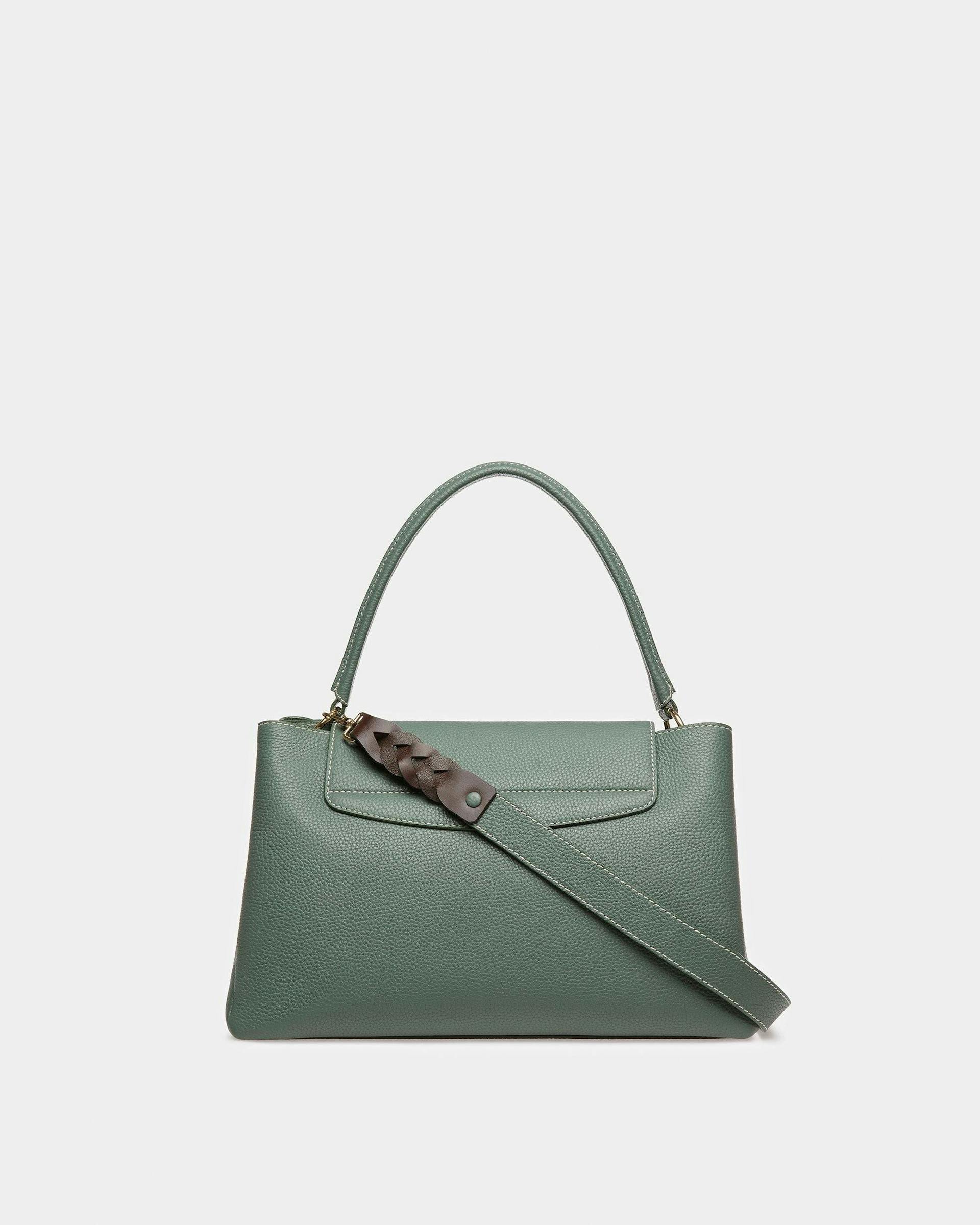 Layka Leather Top Handle Purse In Sage - Women's - Bally - 03