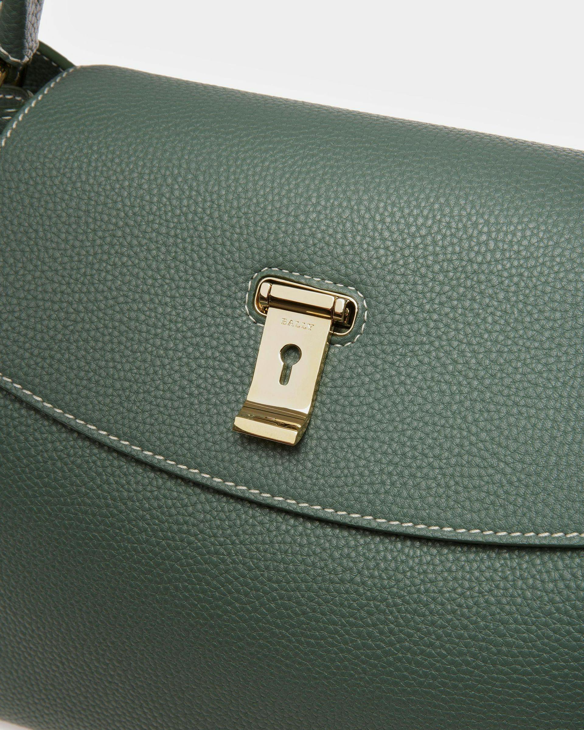 Layka Leather Top Handle Purse In Sage - Women's - Bally - 05
