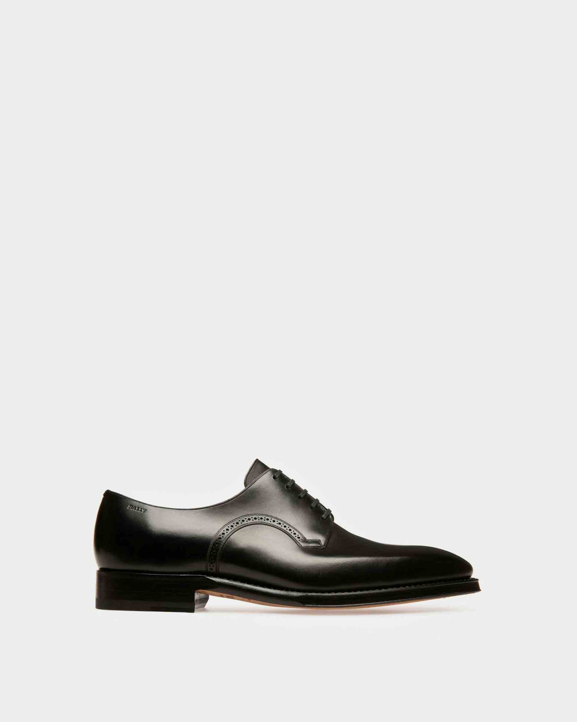 Scamardo Men's Leather Derby Lace-Up Shoe In Black - Men's - Bally