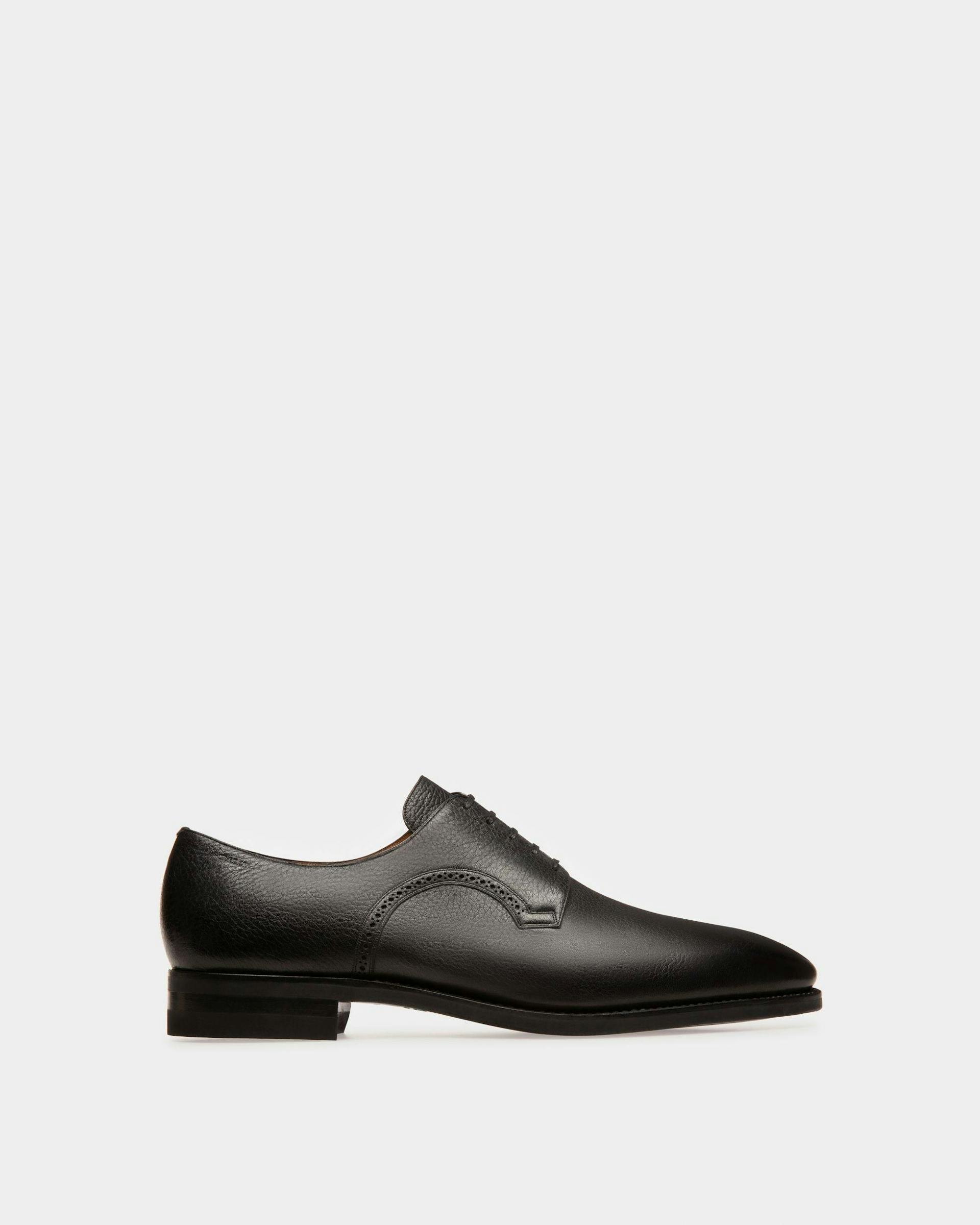 Scrivani Mens Handpainted Leather Shoe In Black - Men's - Bally - 01