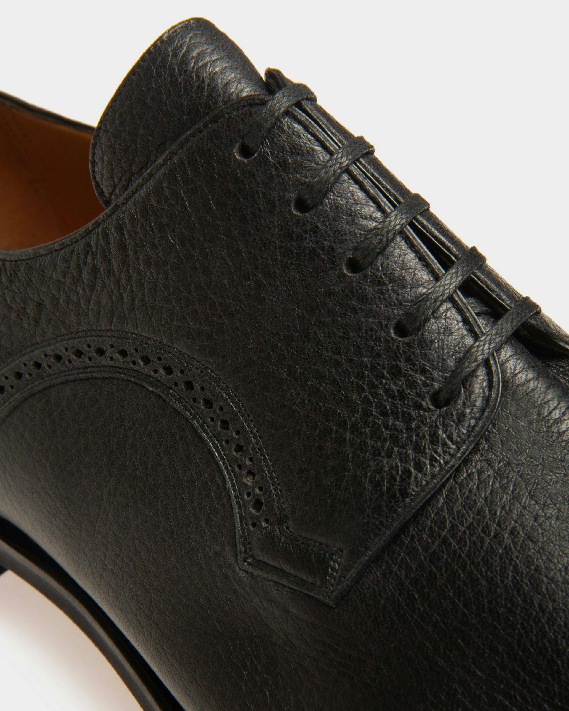 Scrivani Mens Handpainted Leather Shoe In Black - Men's - Bally - 04