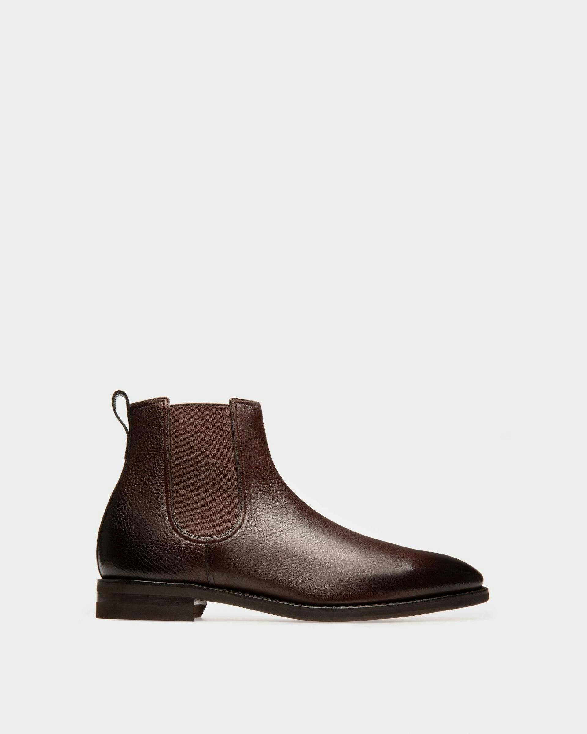 Scribe Novo Booties In Coffee Leather - Men's - Bally - 01