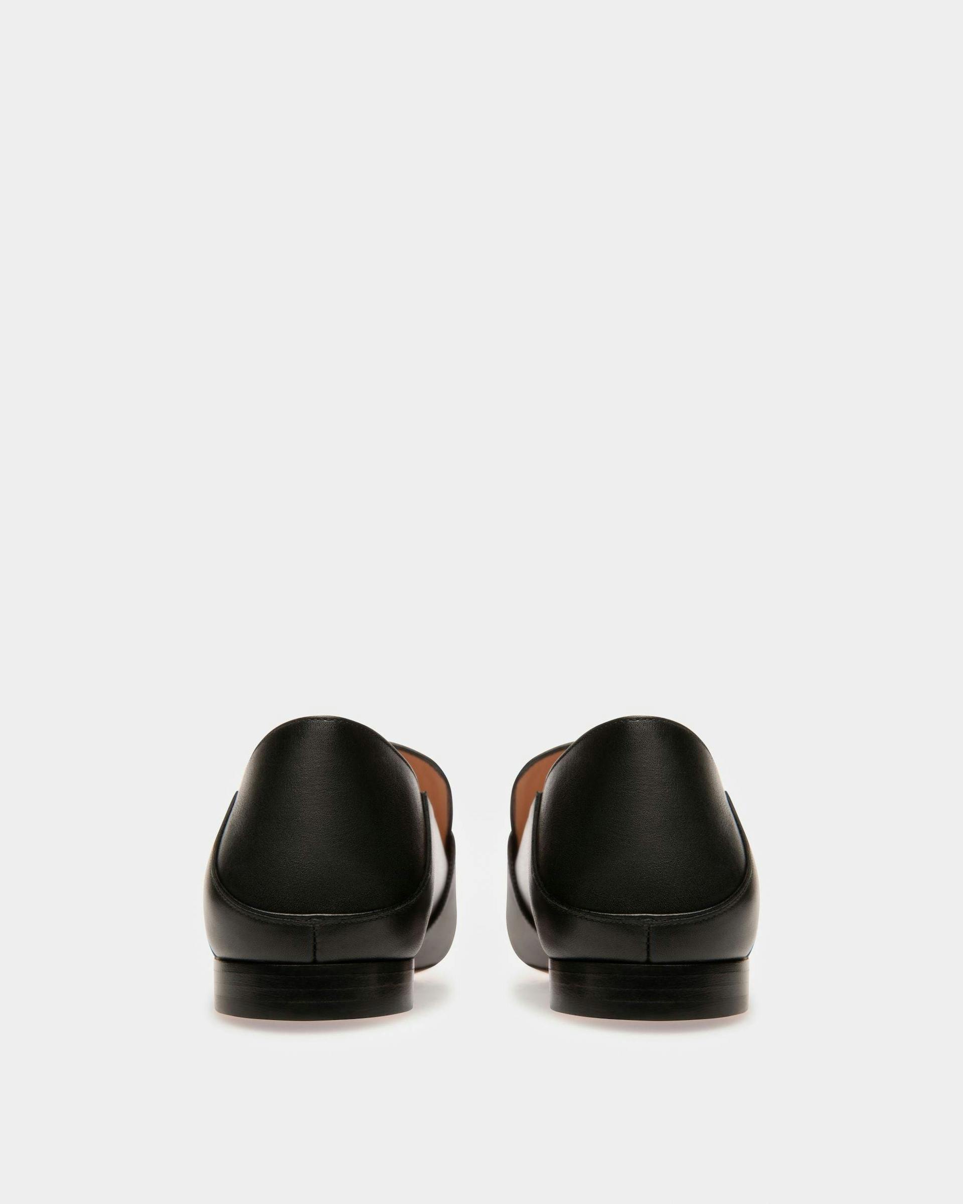 Janelle Leather Slippers In Black - Women's - Bally - 02