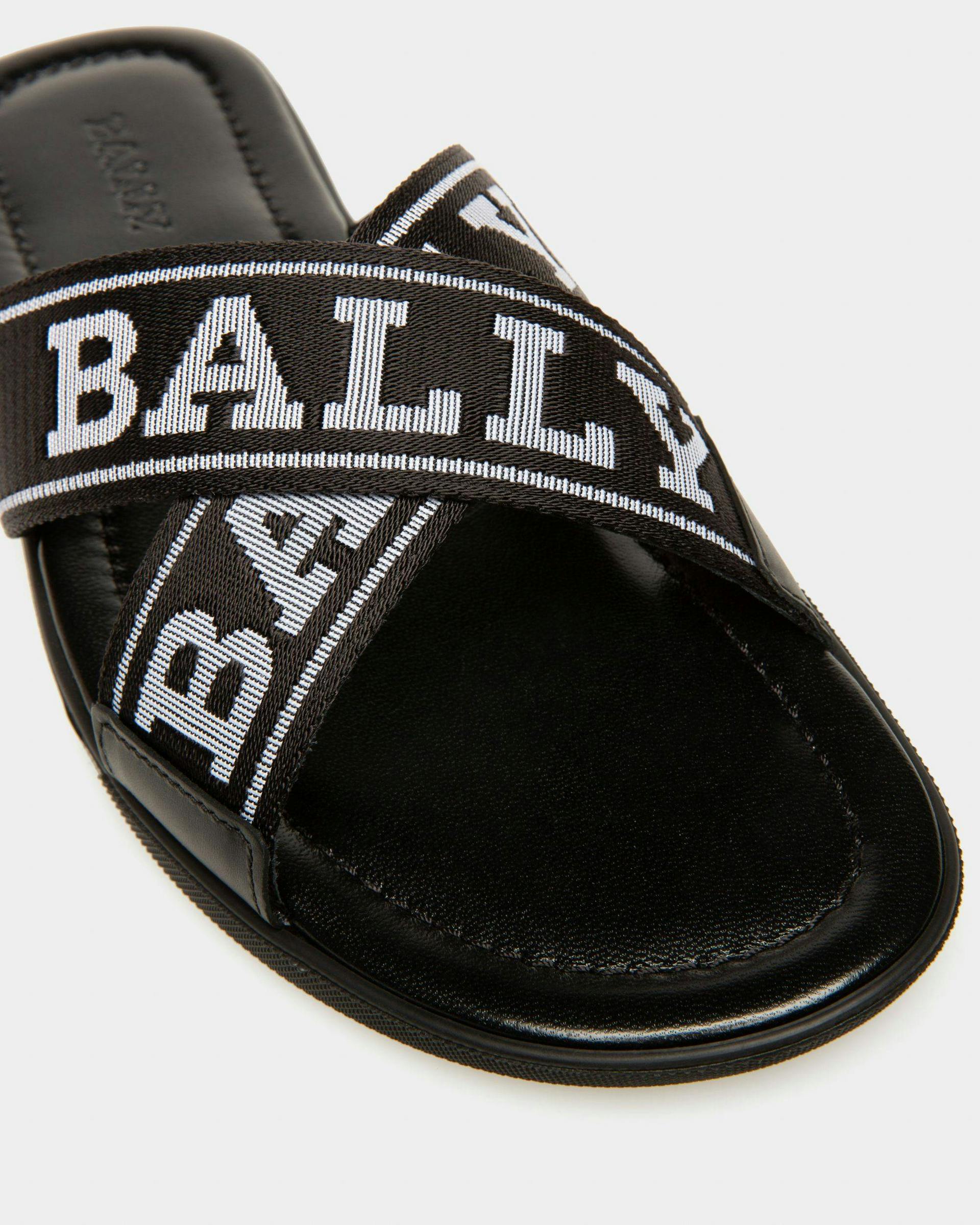 Bonks Fabric & Leather Sandals In Black - Men's - Bally - 05