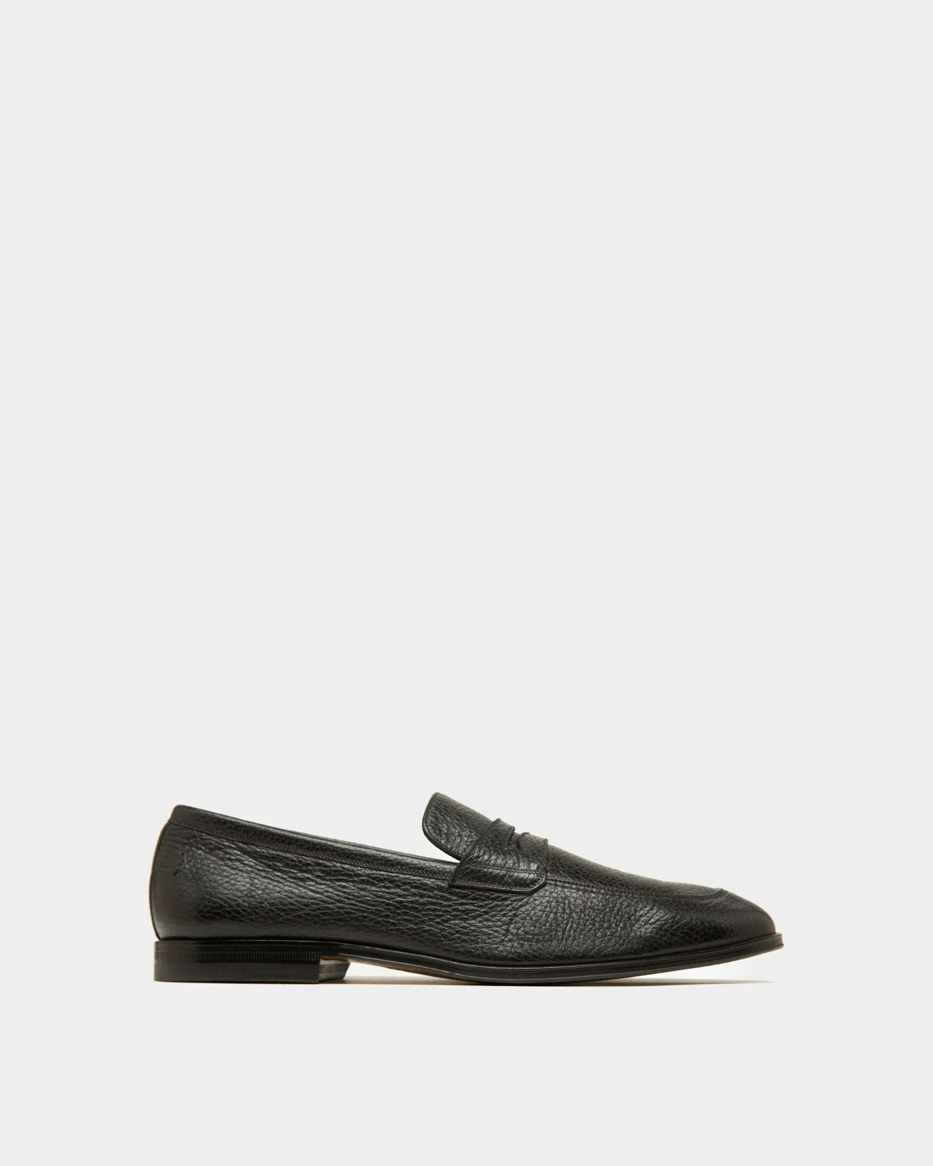Webb Leather Loafers In Black - Men's - Bally - 01