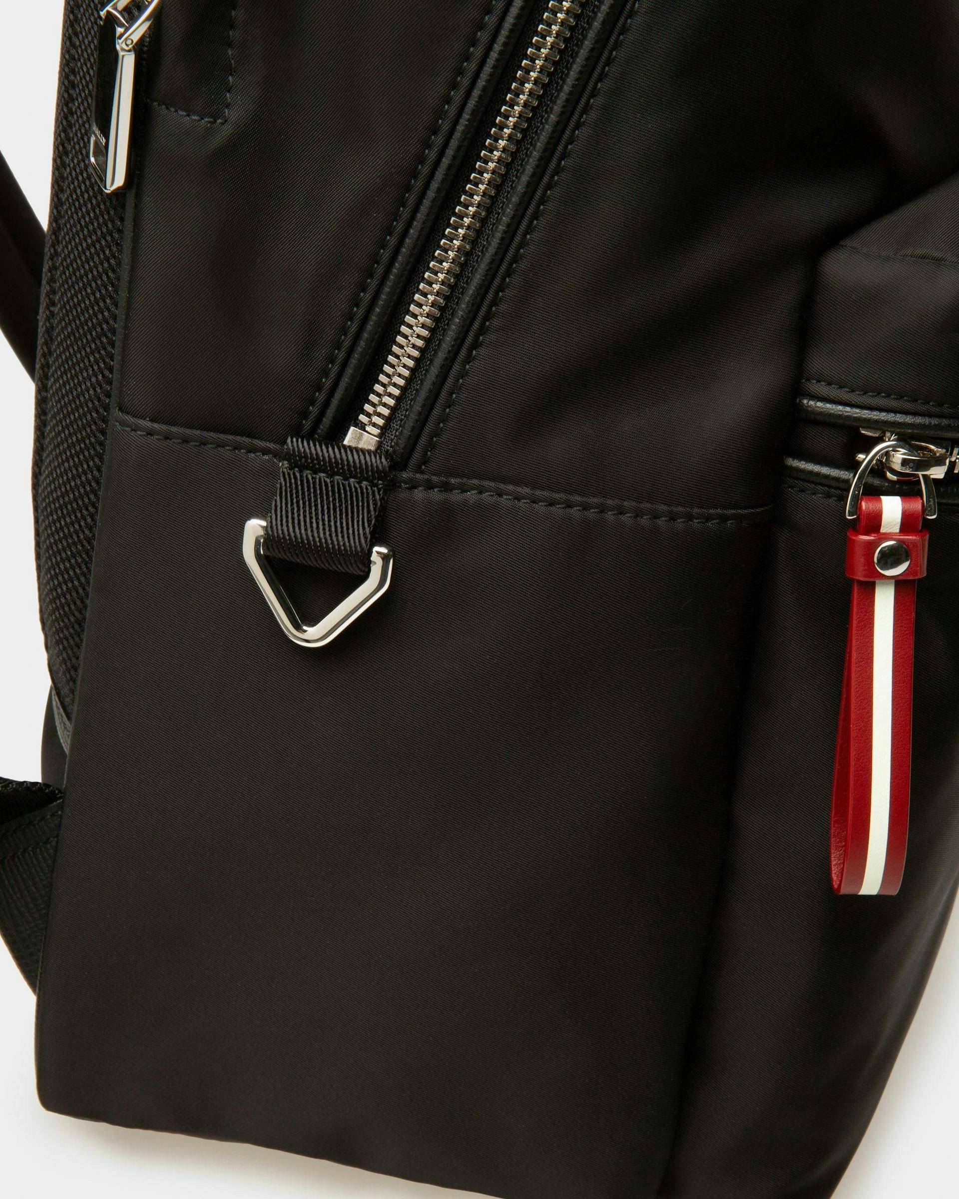 Explore Backpack In Black Leather And Nylon - Men's - Bally - 04