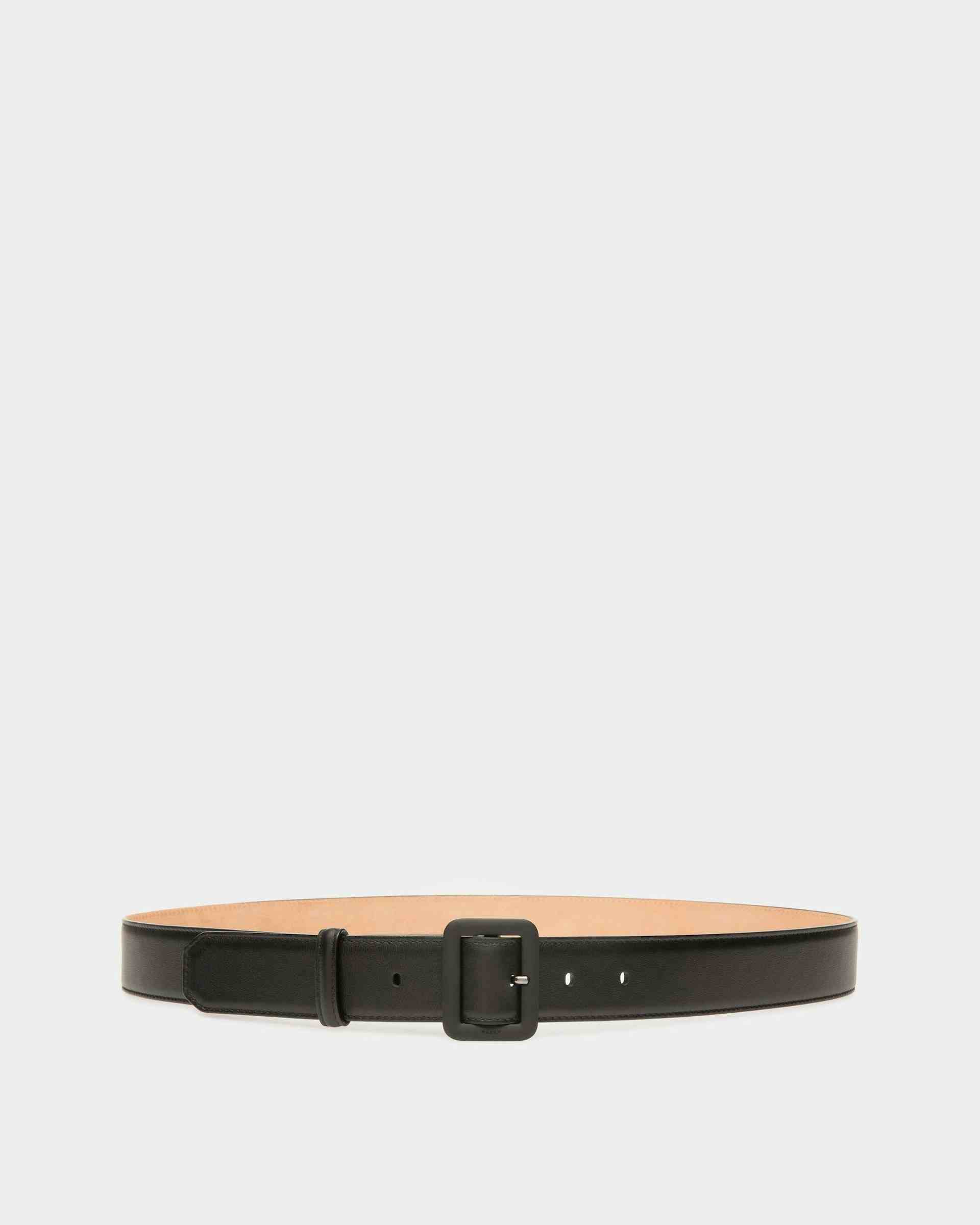 Janelle Leather 35mm Belt In Black - Women's - Bally