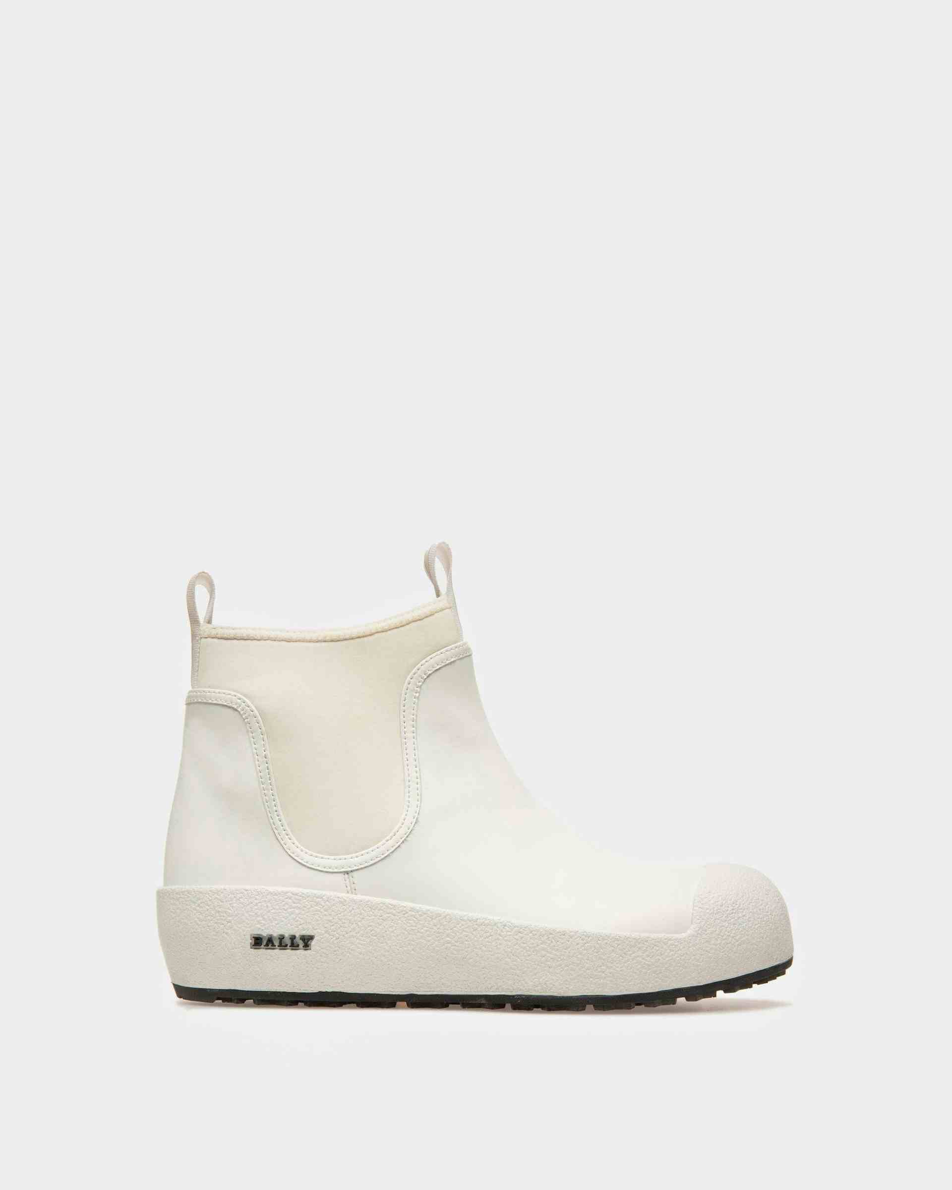 Gadey Leather And Rubber Boots In White - Women's - Bally