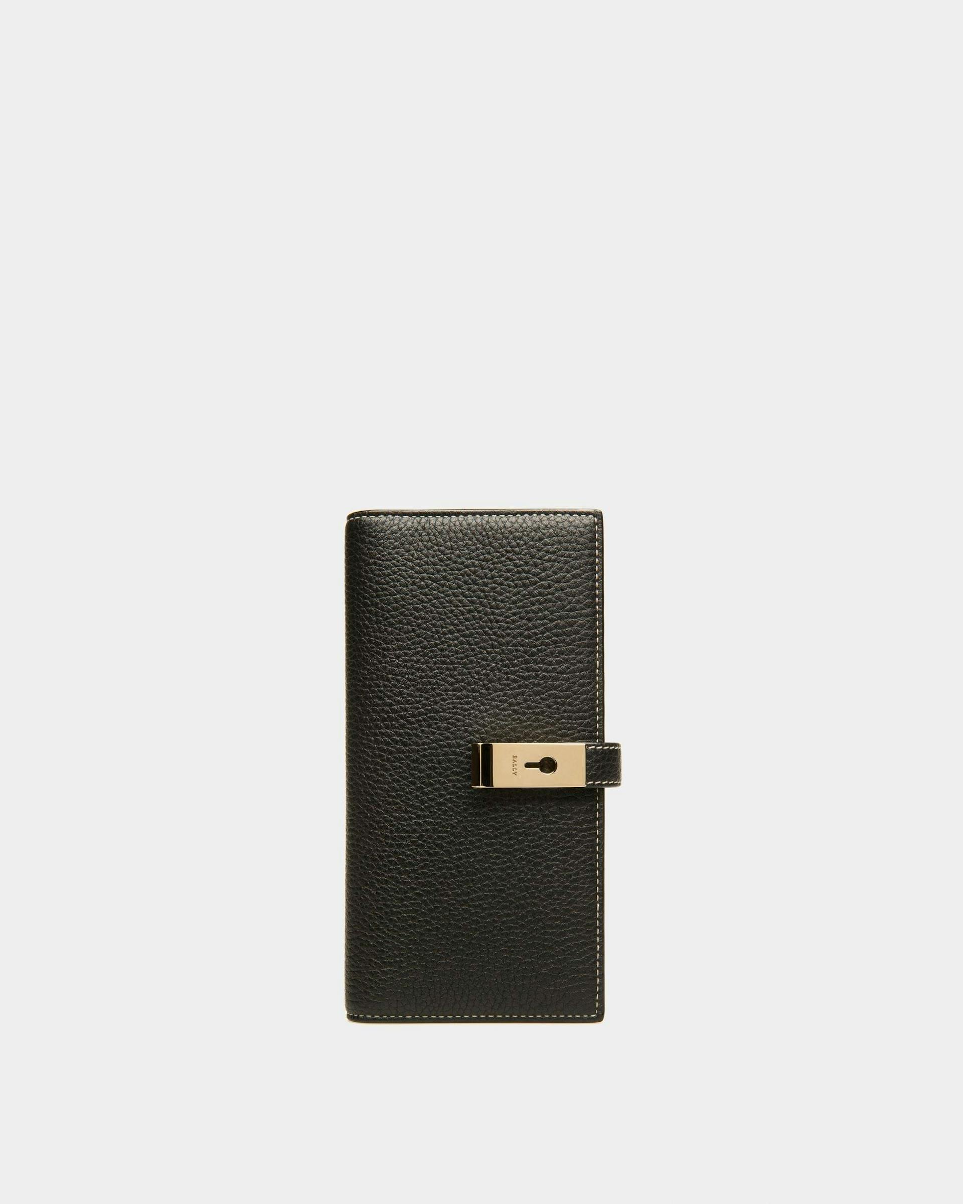 Amy Leather Wallet In Black - Women's - Bally - 01