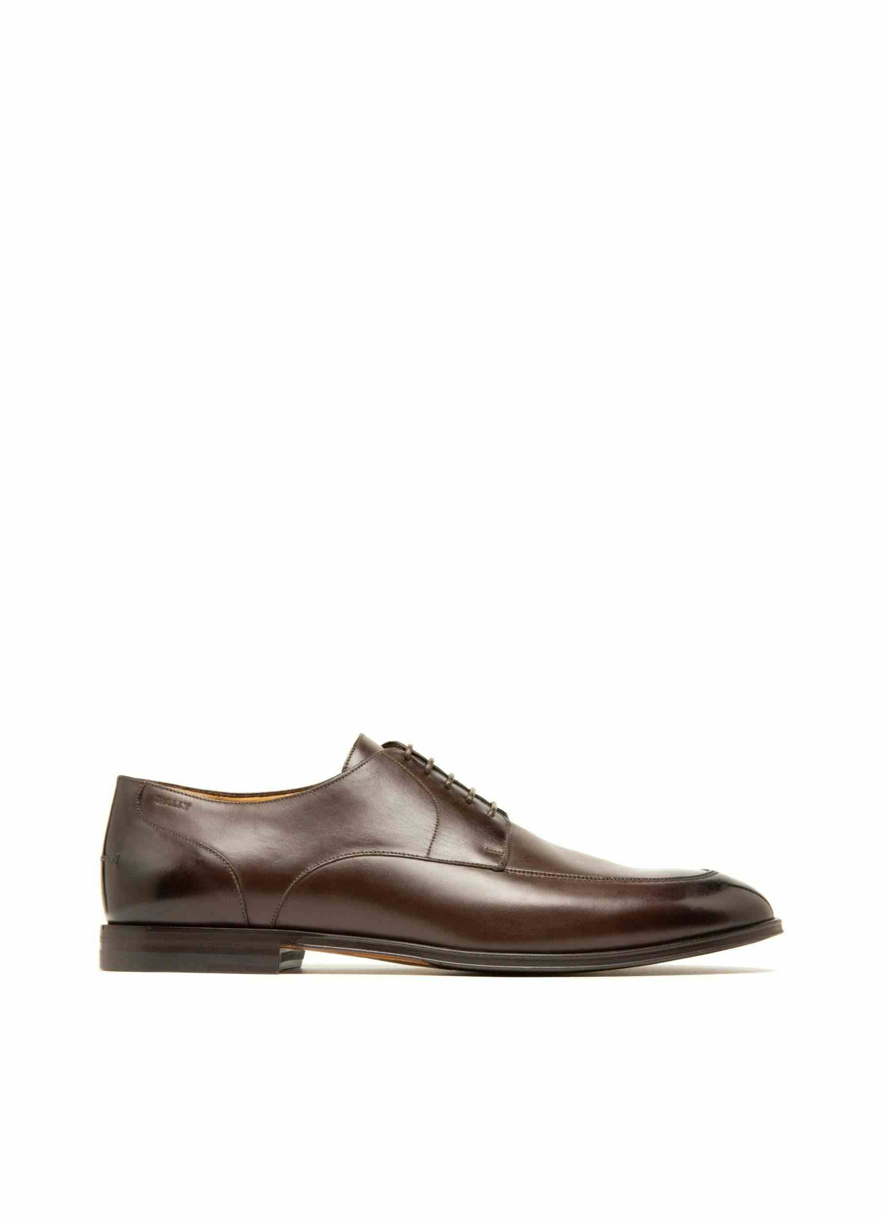 Wedmer Leather Derby Shoes In Brown - Men's - Bally