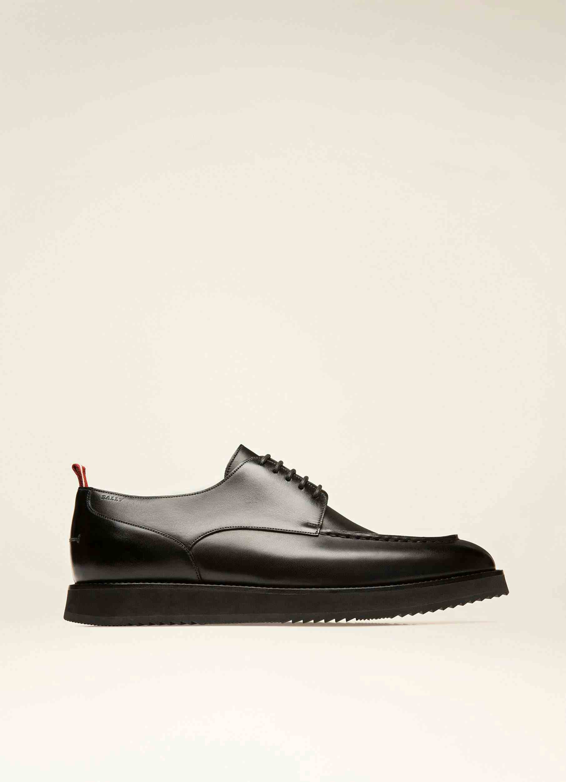 PICCADILLY Leather Derby Shoes In Black - Men's - Bally