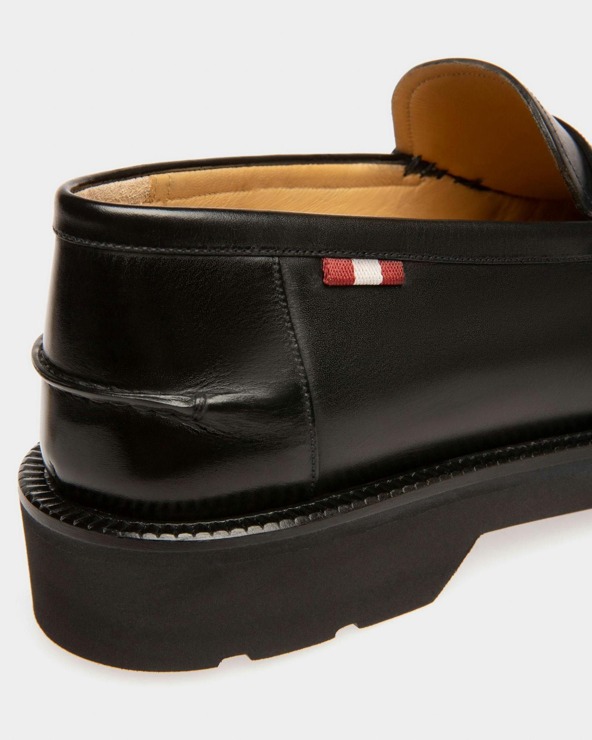 Noah Leather Loafers In Black - Men's - Bally - 05