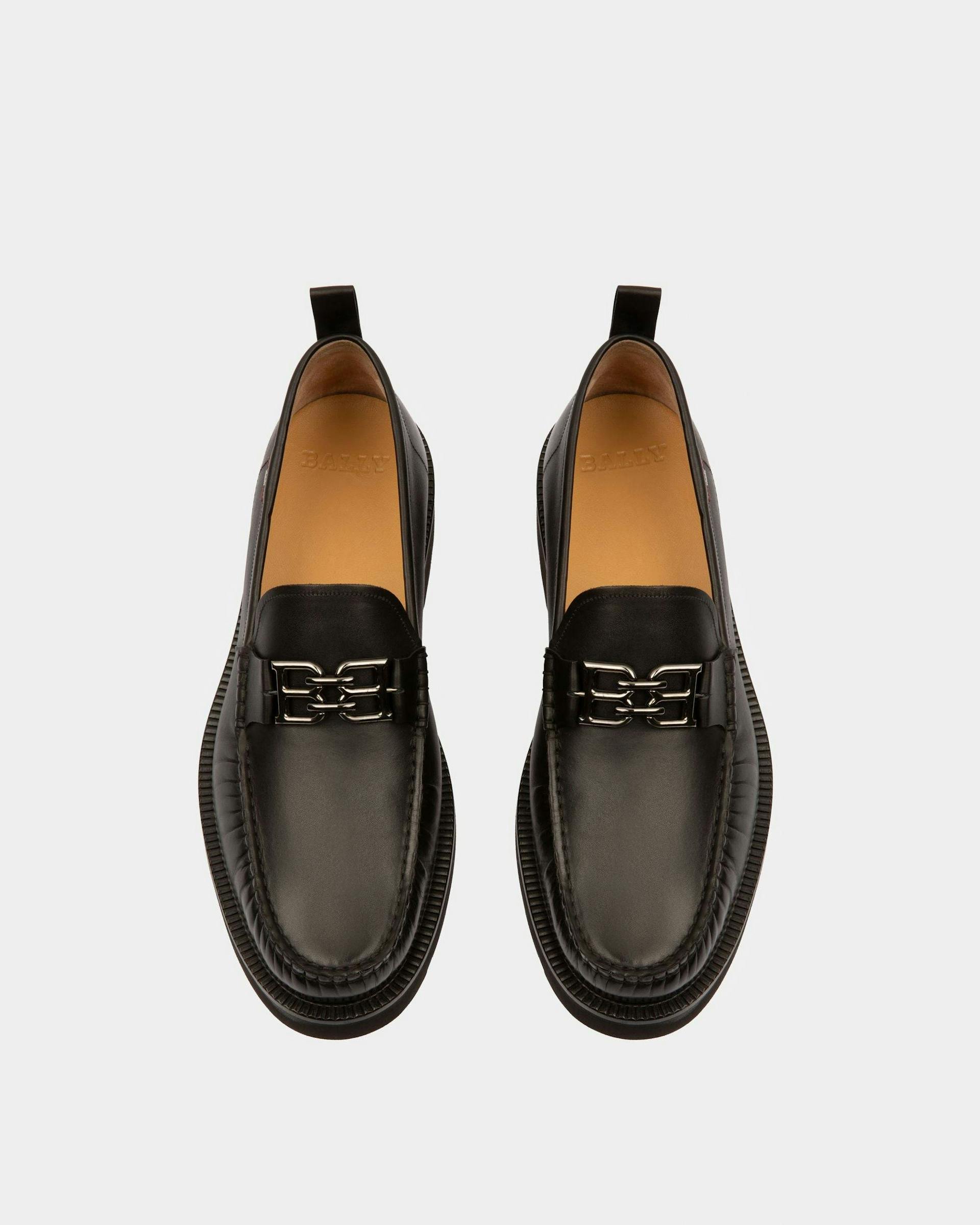 Nolam Leather Moccassins In Black - Men's - Bally - 02
