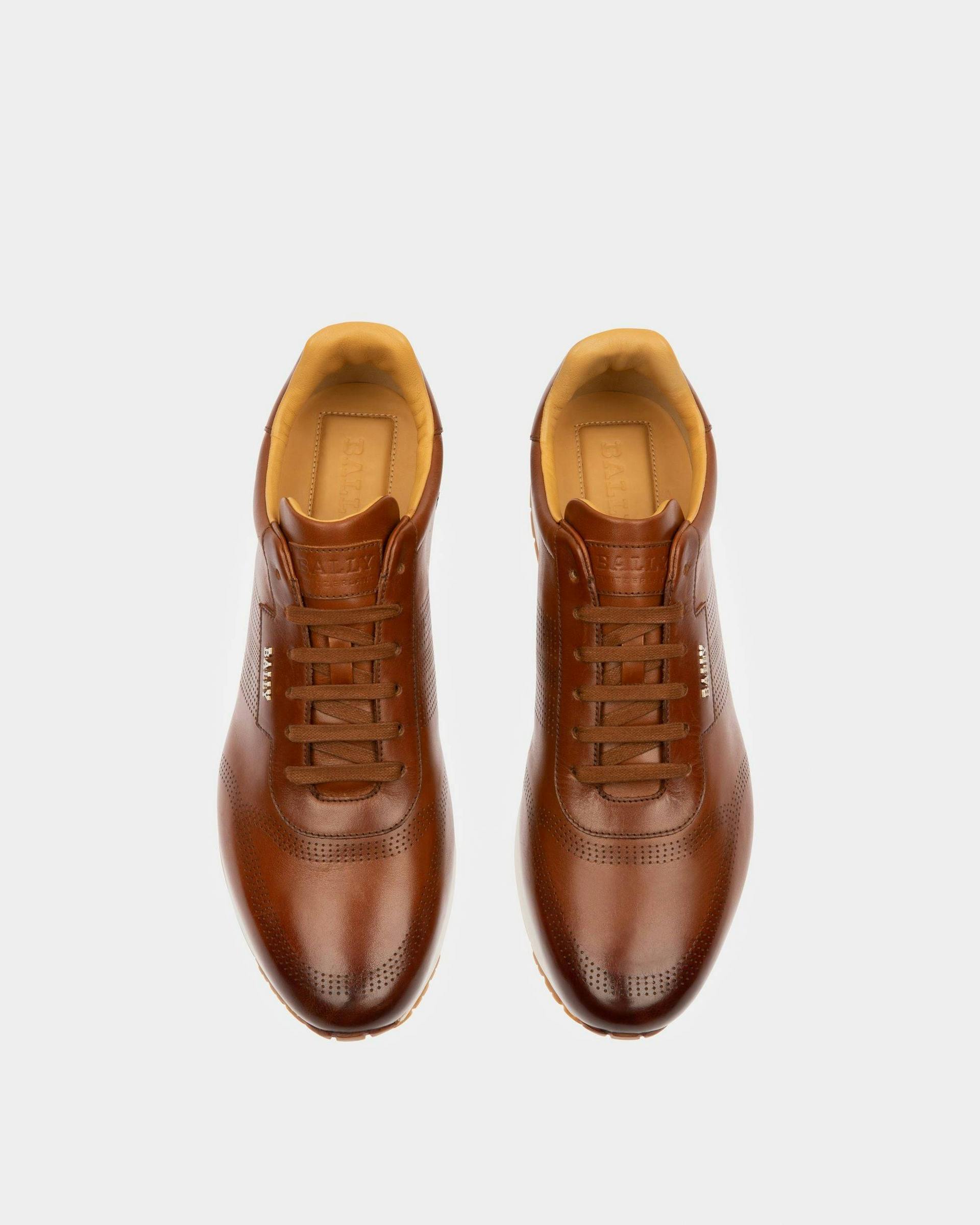 Asken Leather Sneakers In Brown - Men's - Bally - 02