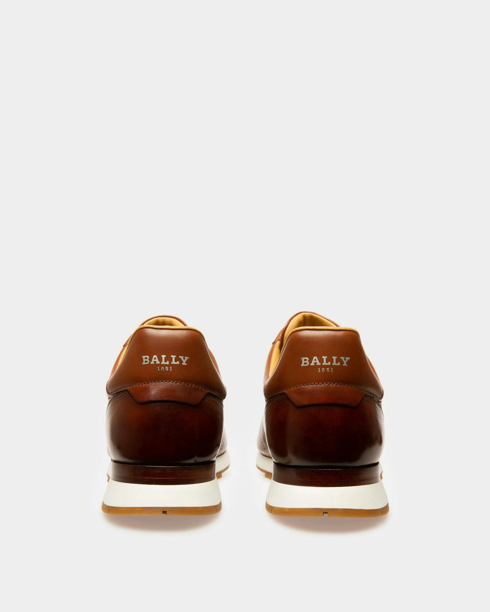 Asken Leather Sneakers In Brown - Men's - Bally - 03