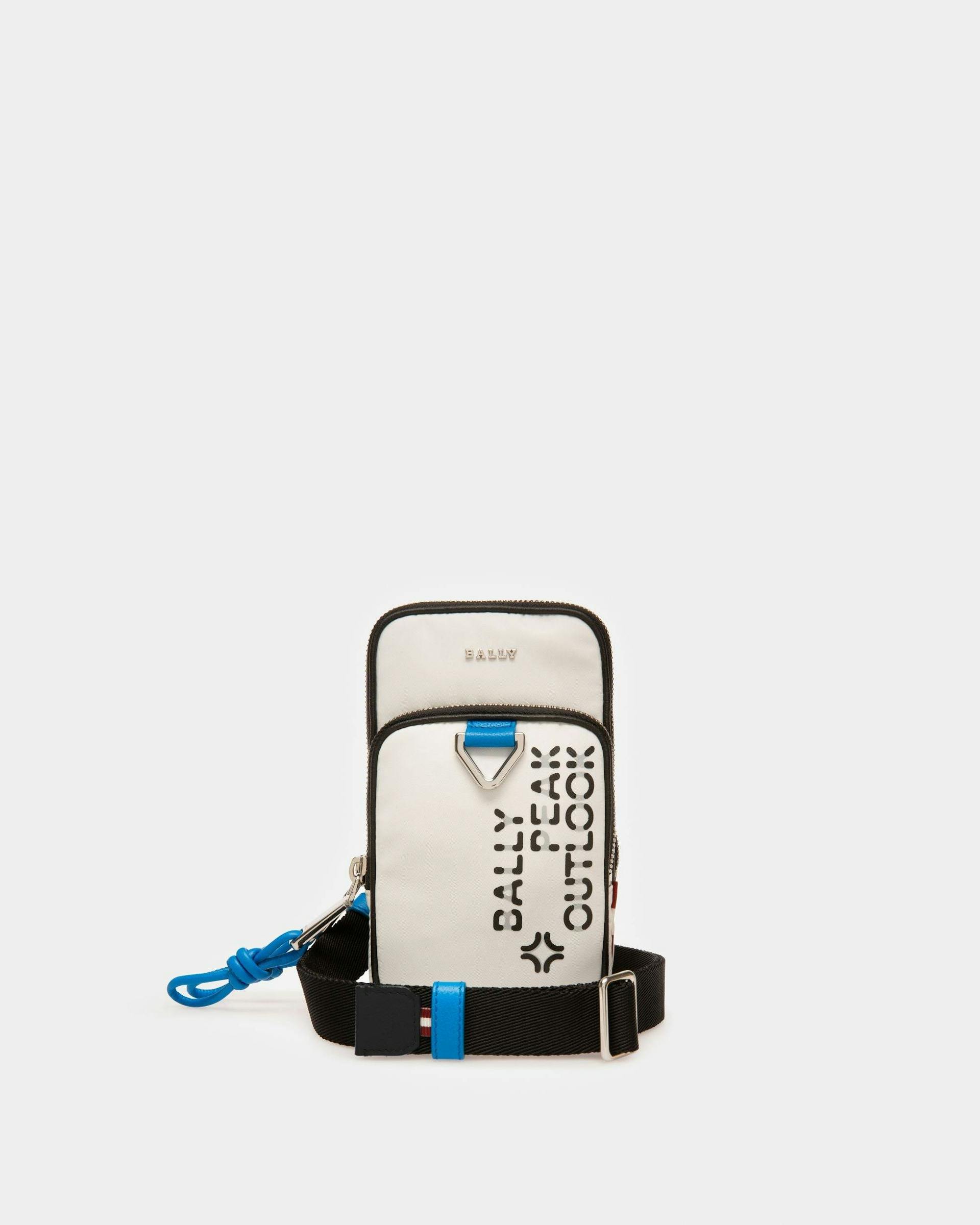 Pocky Recycled Nylon Phone Wallet In White - Men's - Bally - 01
