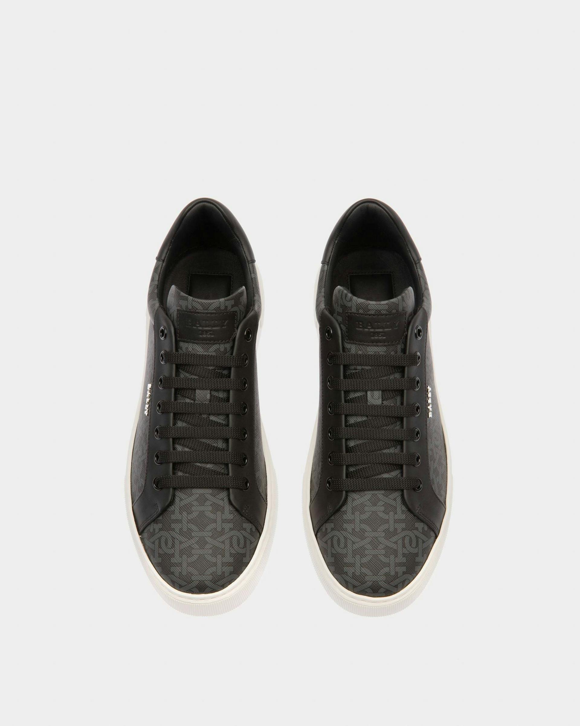 Miky Sneakers In Gray Cotton And Leather - Men's - Bally - 02
