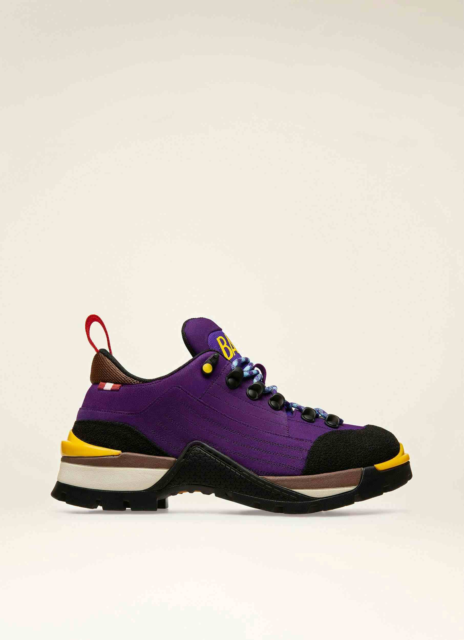 BALLY HIKE Suede Hiking Shoes In Purple - Women's - Bally