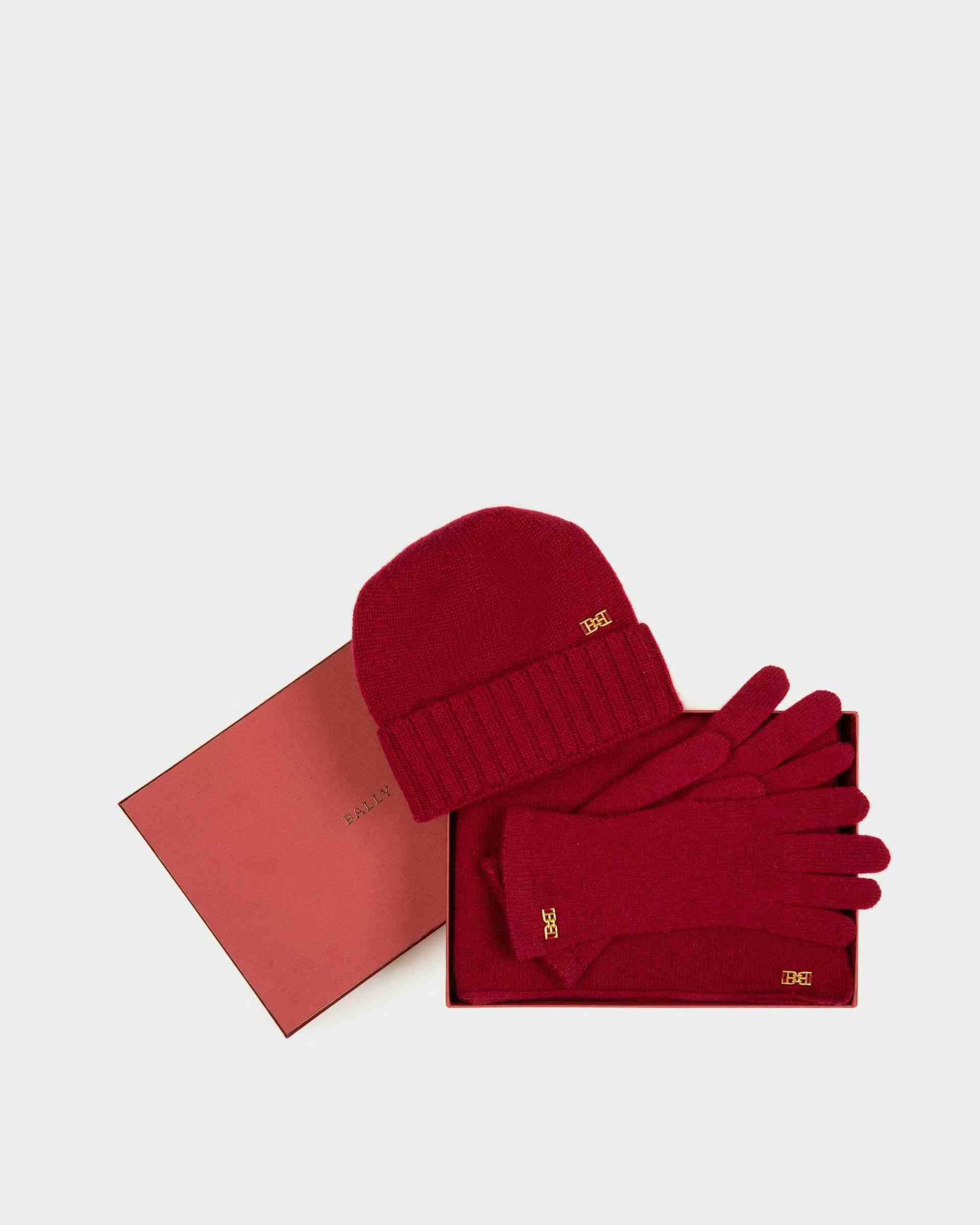 Cashmere Accessory Set In Heritage Red - Women's - Bally