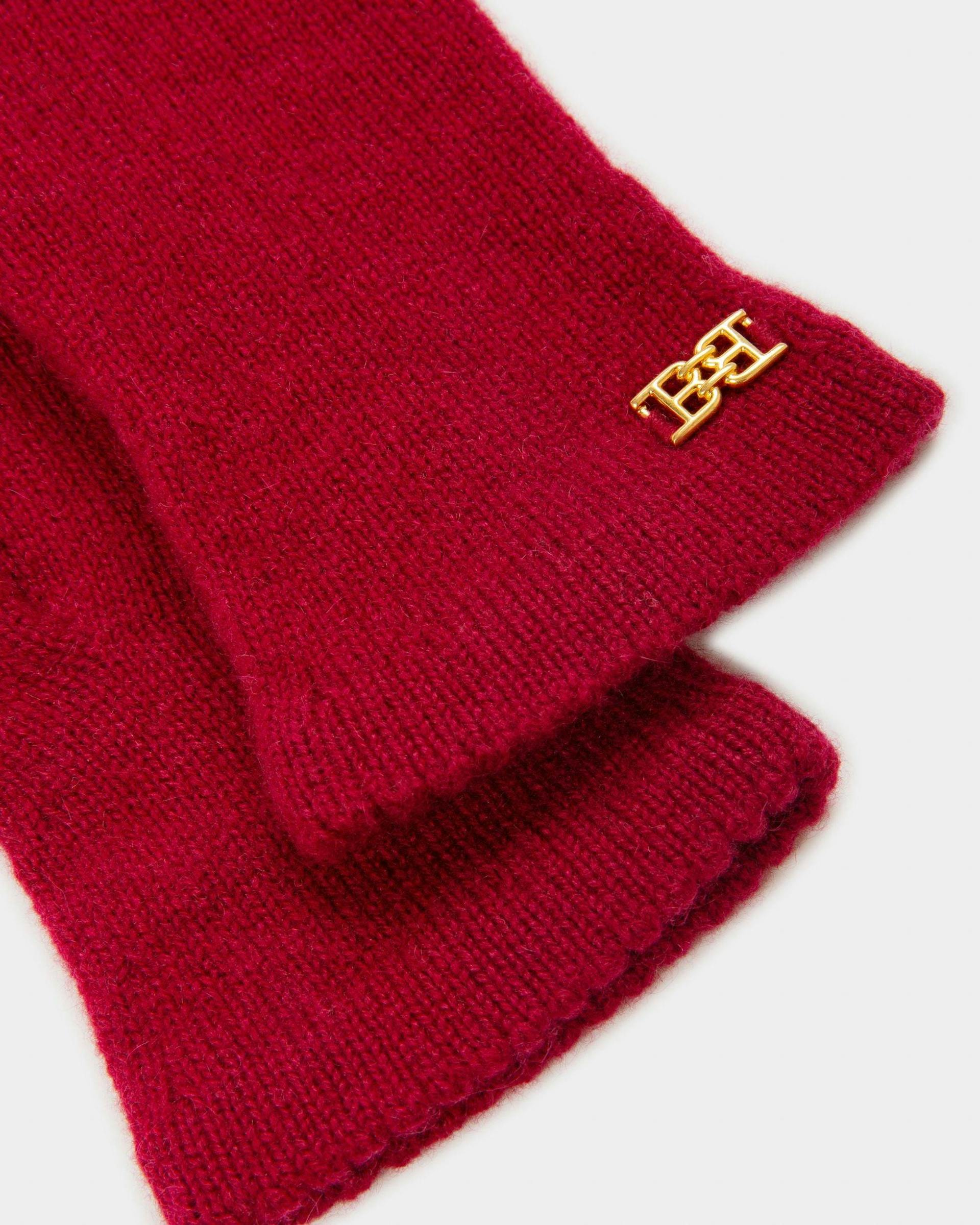 Cashmere Accessory Set In Heritage Red - Women's - Bally - 06