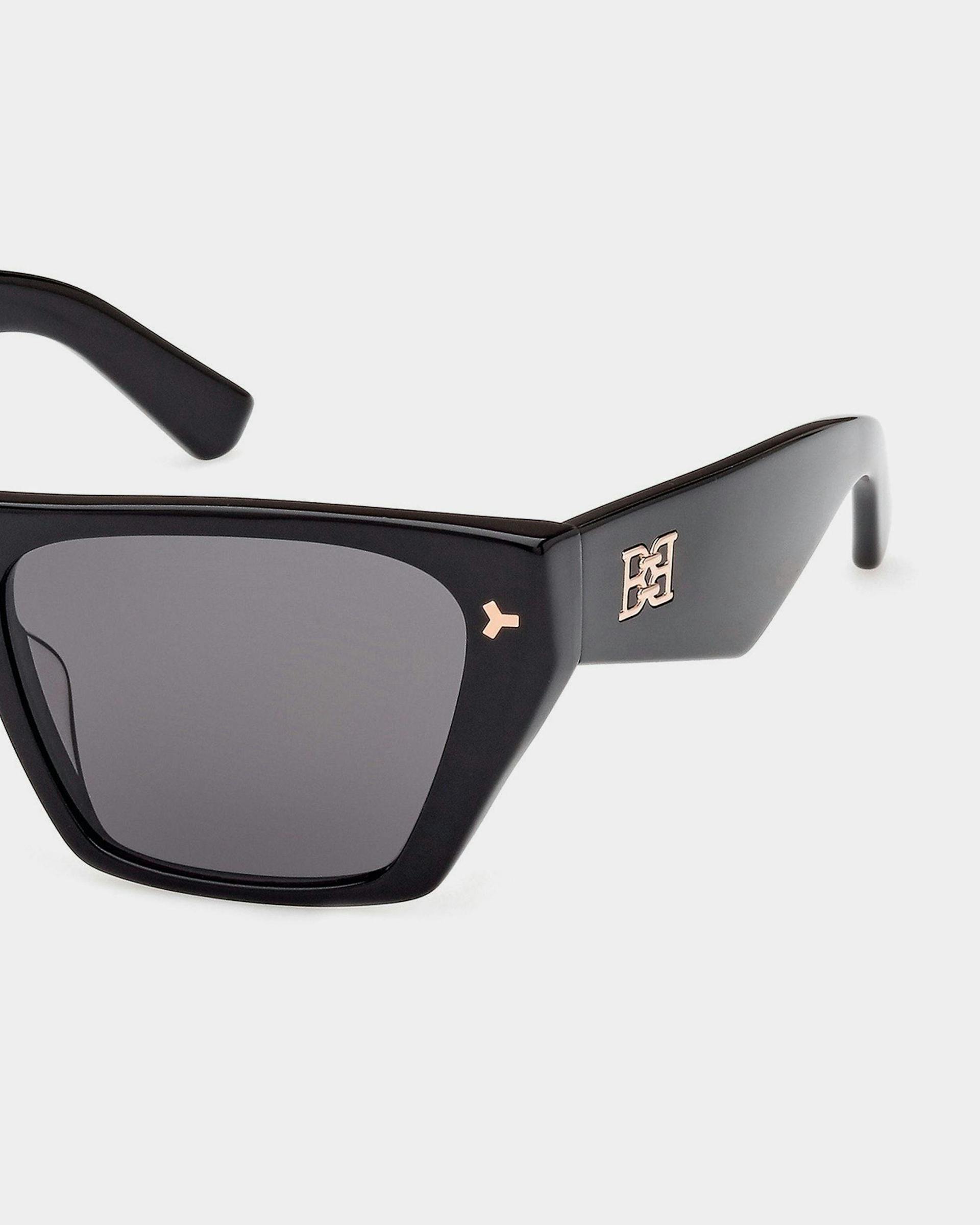 Ashley Geometric Full Rim Sunglasses In Black Plastic - Women's - Bally - 03