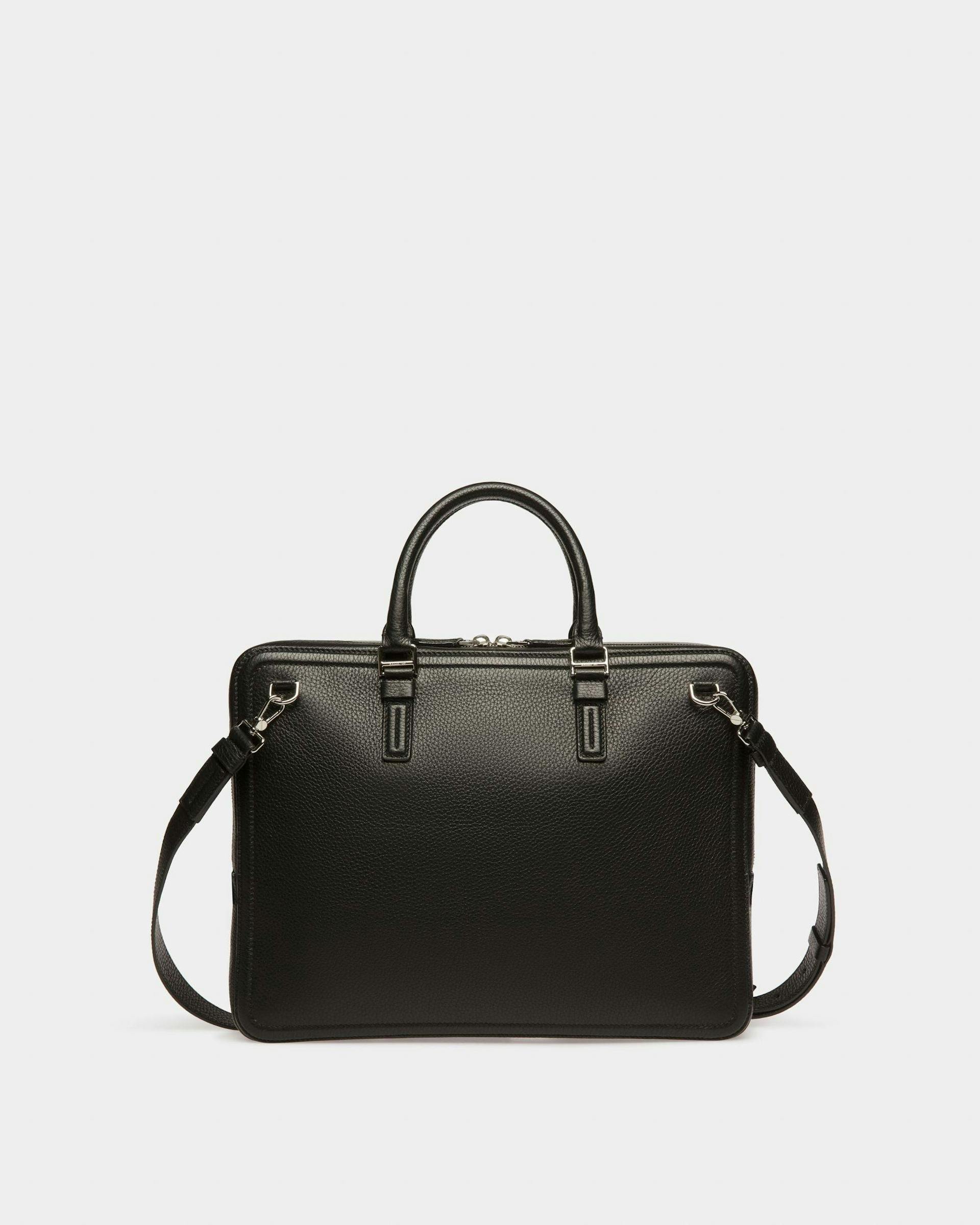 Sergy Leather Business Bag In Black - Men's - Bally - 03