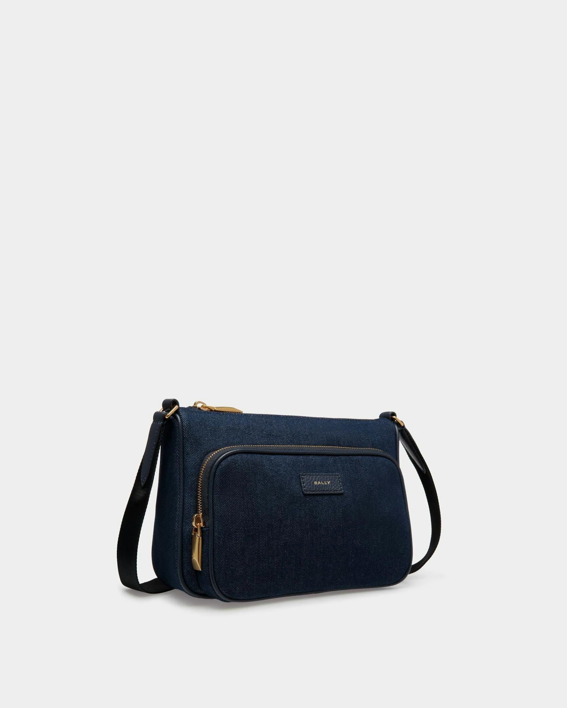 Men's Bar Crossbody Bag in Canvas And Leather | Bally | Still Life 3/4 Front