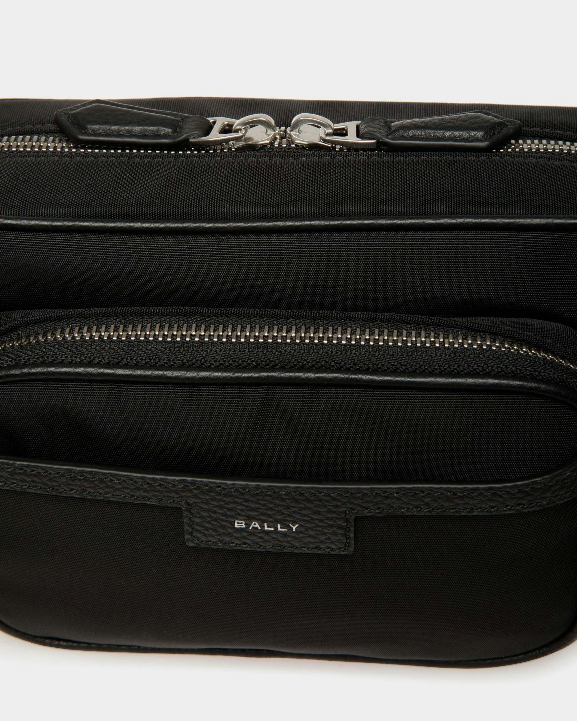 Men's Code Crossbody Bag in Black Nylon | Bally | Still Life Detail