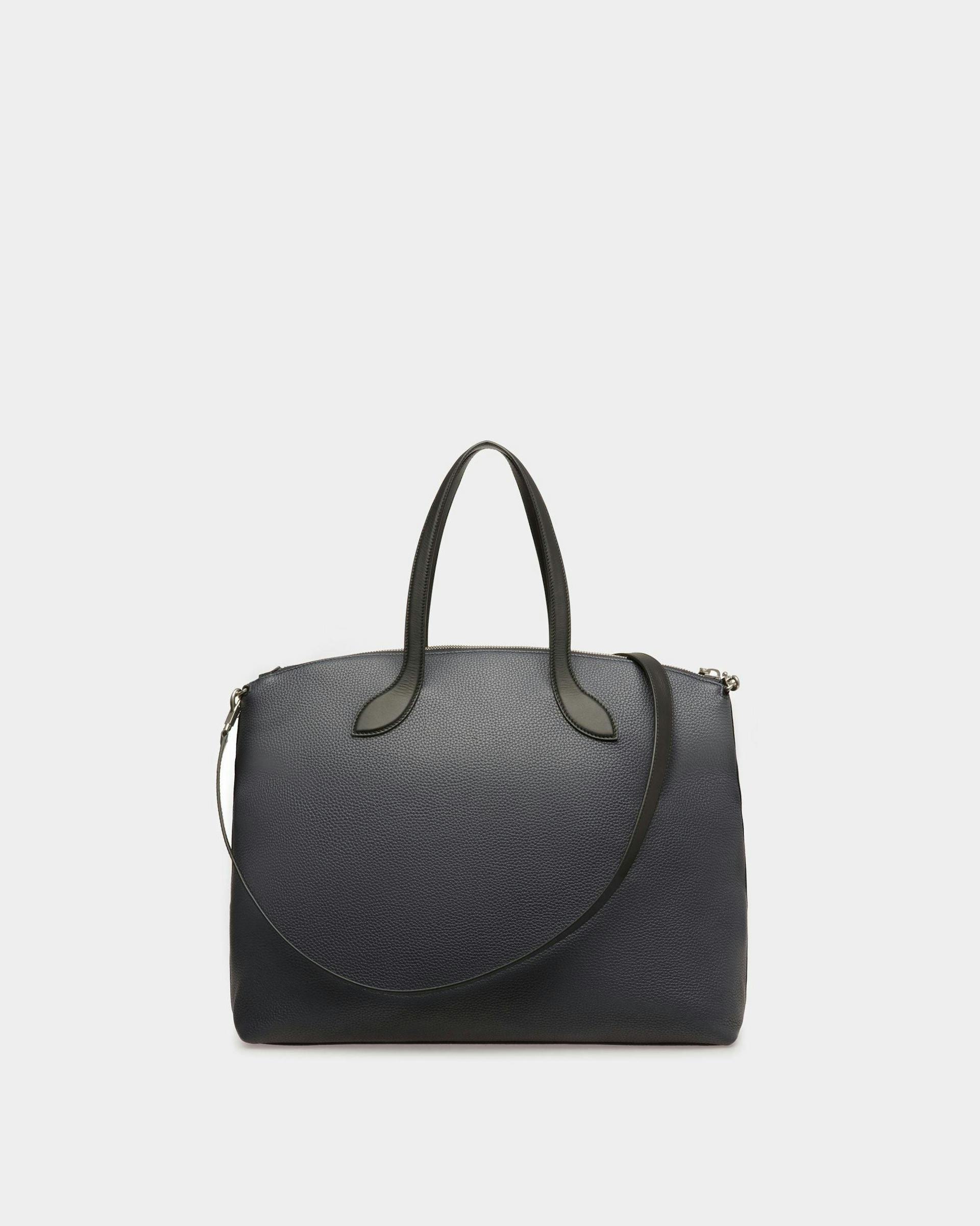Lago Tote Bag In Midnight Leather - Men's - Bally - 03