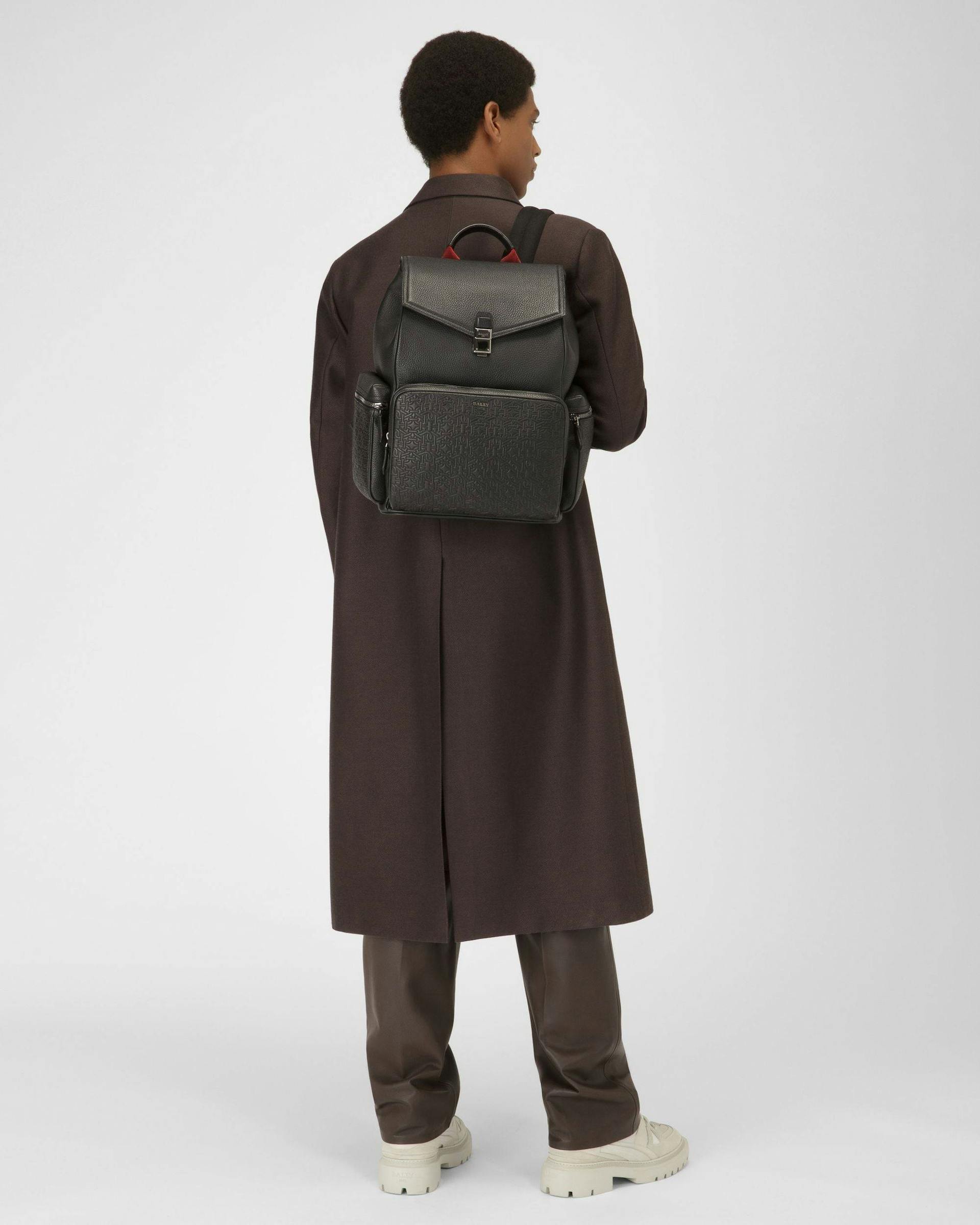 Bahko Leather Backpack In Black - Men's - Bally - 02