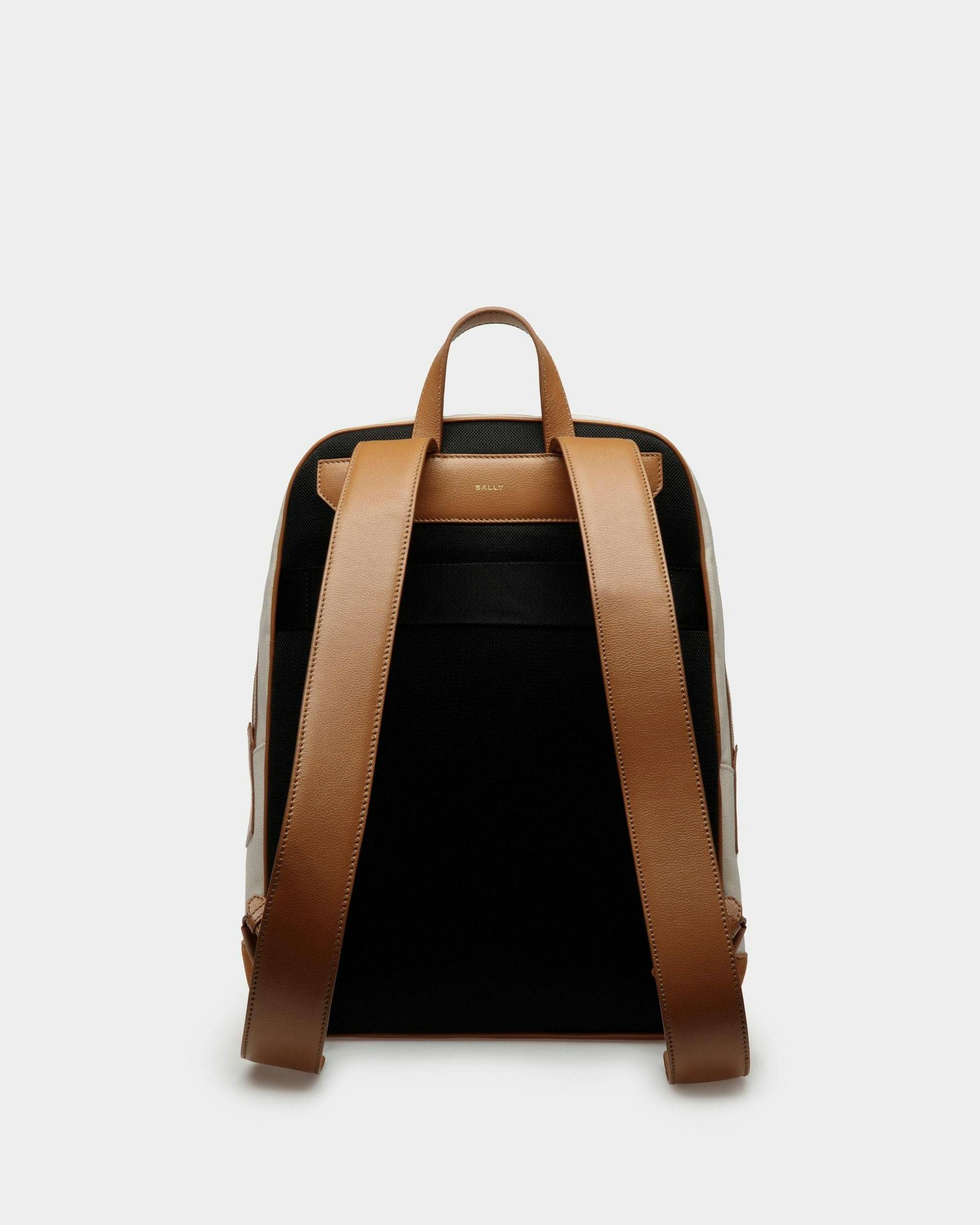 Gare Backpack In Natural And Desert Fabric - Men's - Bally - 02