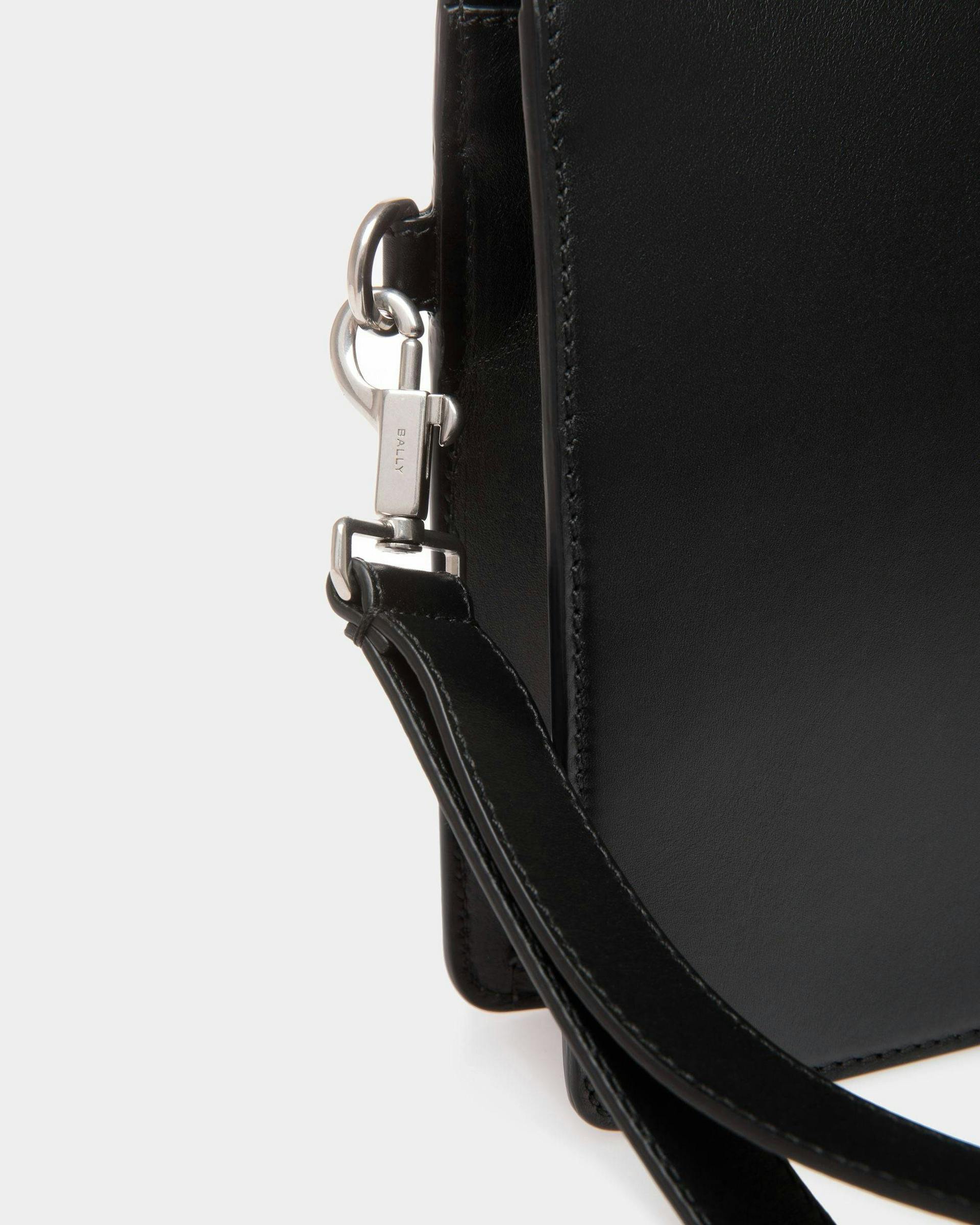 Men's Busy Bally Pouch in Black Leather | Bally | Still Life Detail