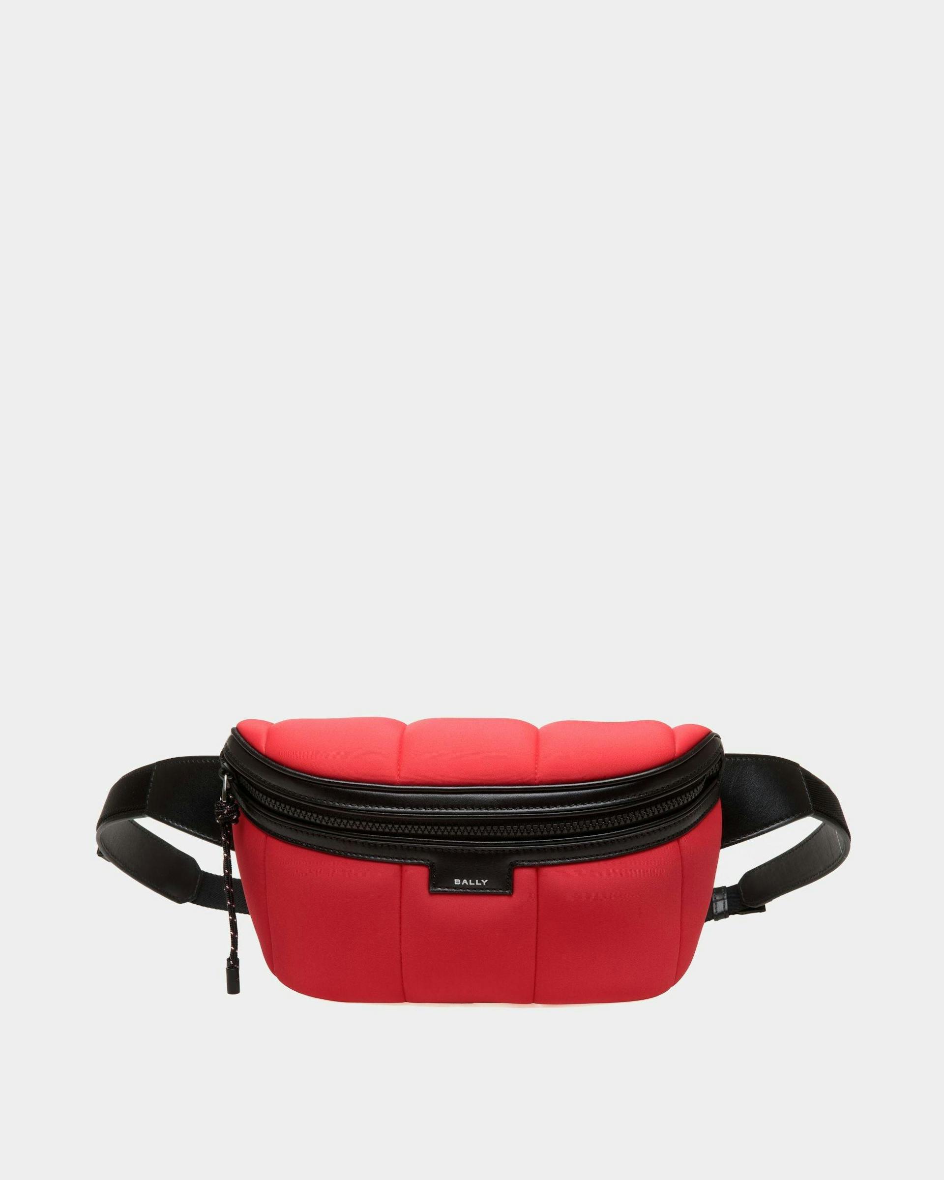 Men's Mountain Belt Bag In Red Neoprene | Bally | Still Life Front