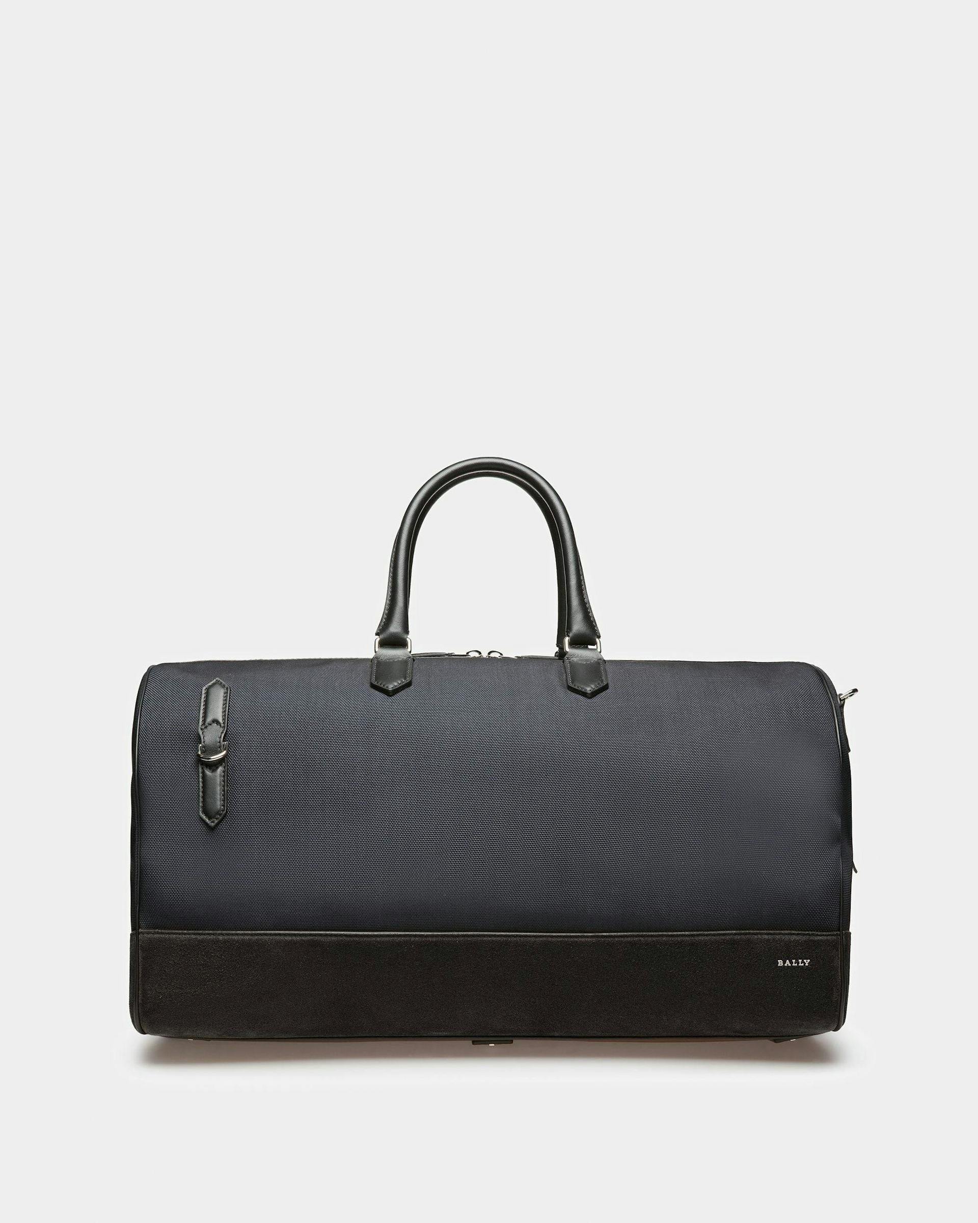 Caius Leather And Nylon Weekender Bag In Midnight - Men's - Bally - 01