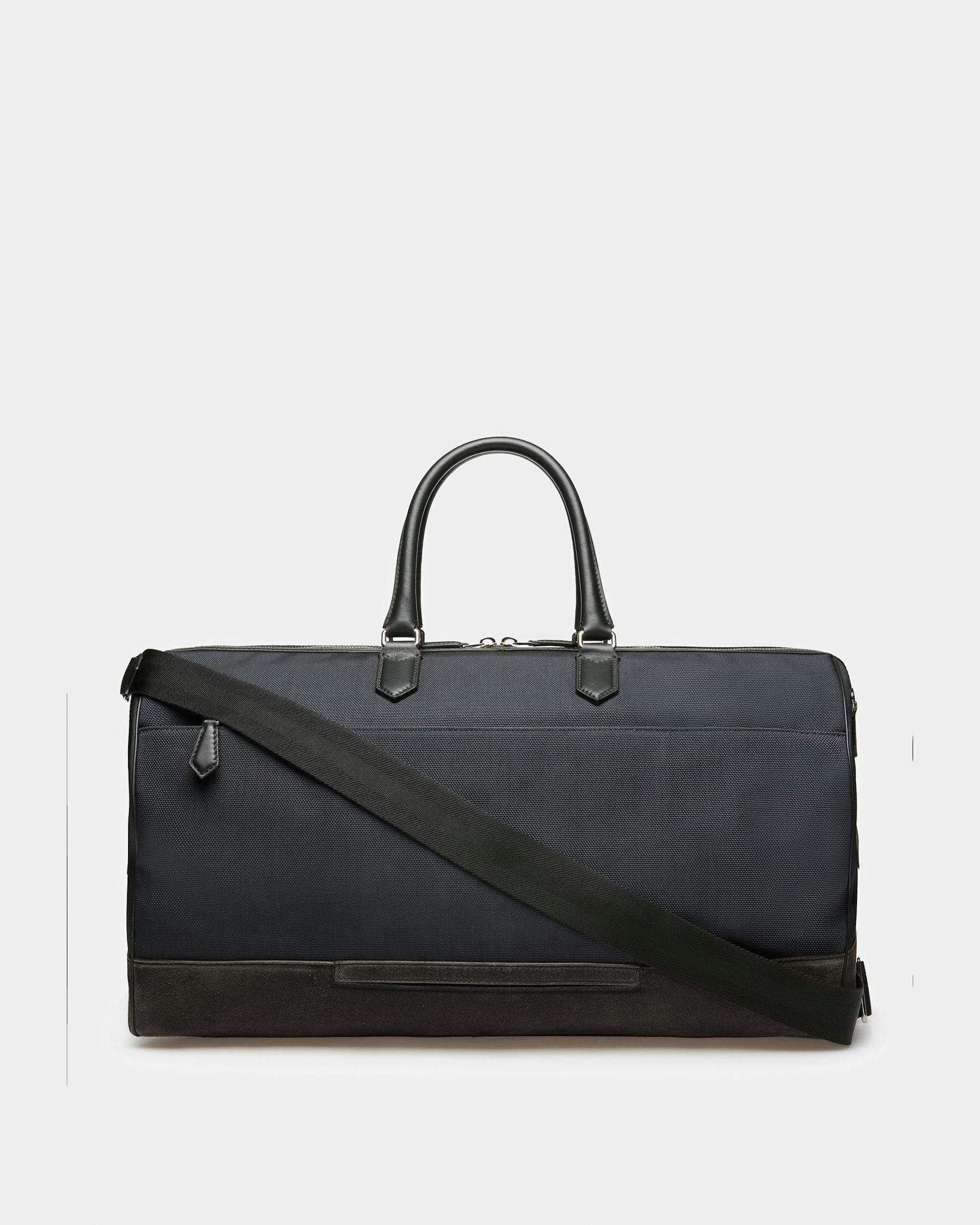 Caius Leather And Nylon Weekender Bag In Midnight - Men's - Bally - 03