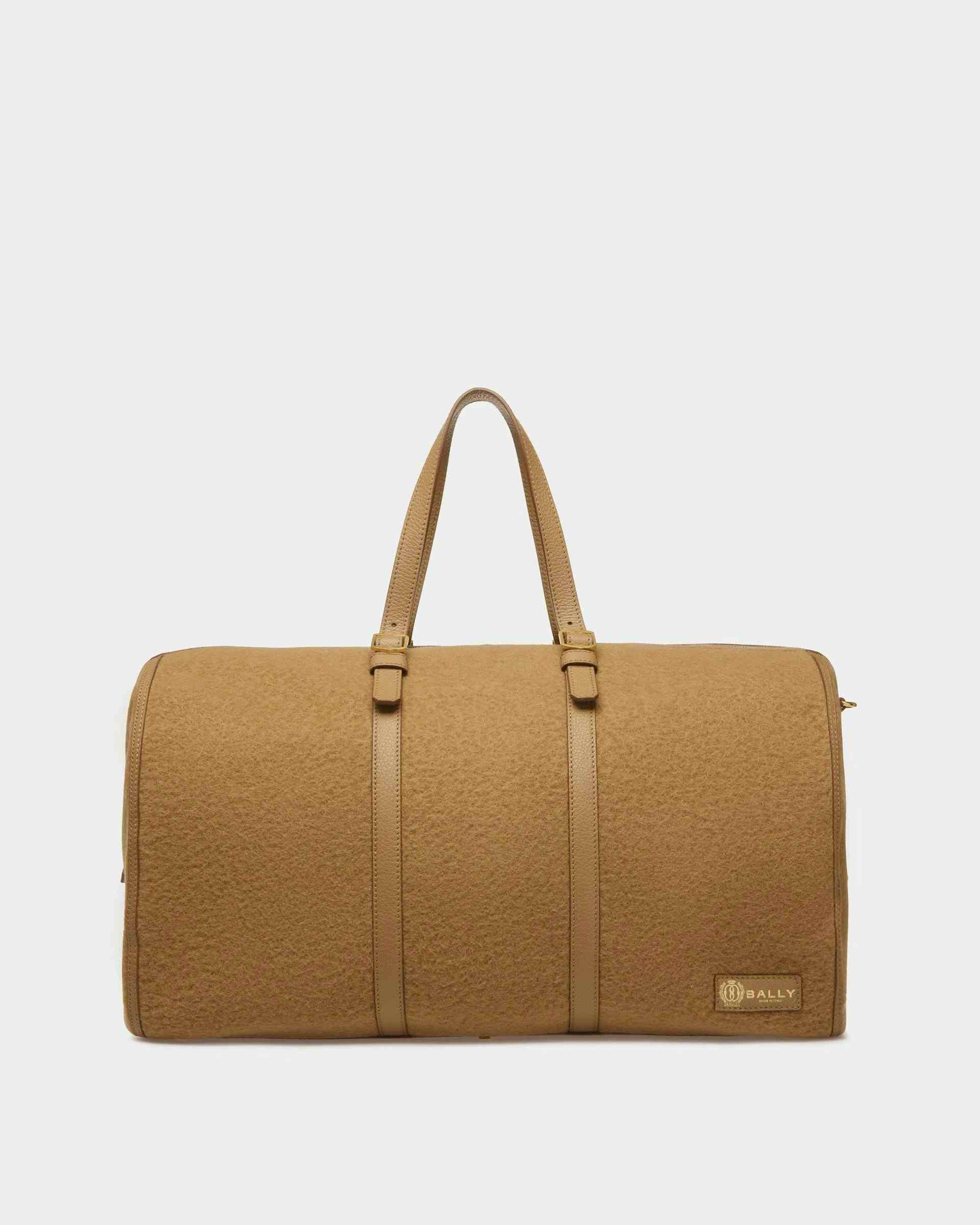 Gare Weekender In Camel Fabric And Leather - Men's - Bally