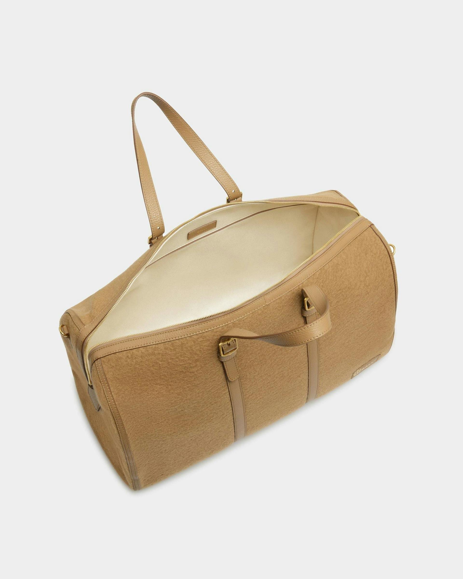 Gare Weekender In Camel Fabric And Leather - Men's - Bally - 04