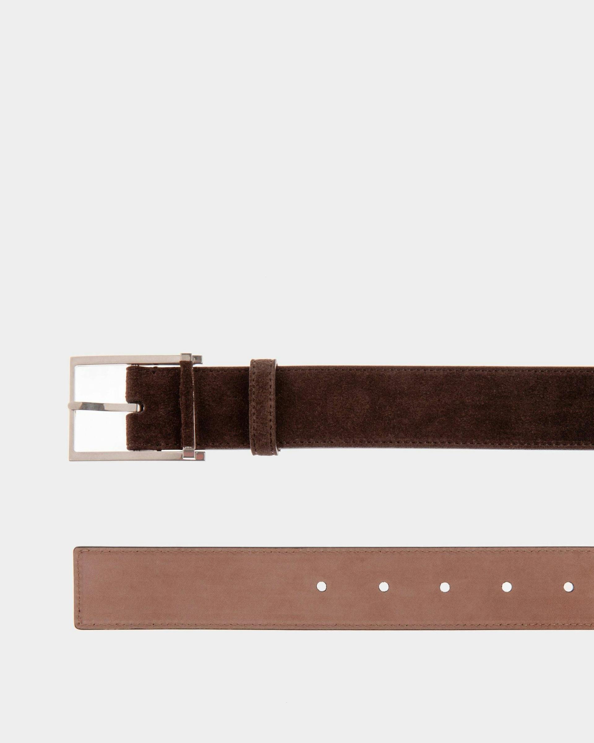 Dress Belt In Brown Leather - Men's - Bally - 03