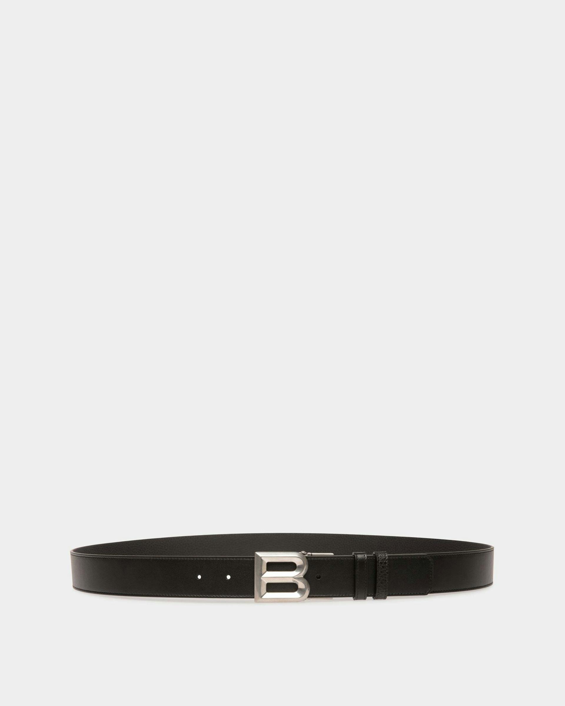 Men's B Bold 35mm Reversible And Adjustable Belt in Black Leather | Bally | Still Life Front