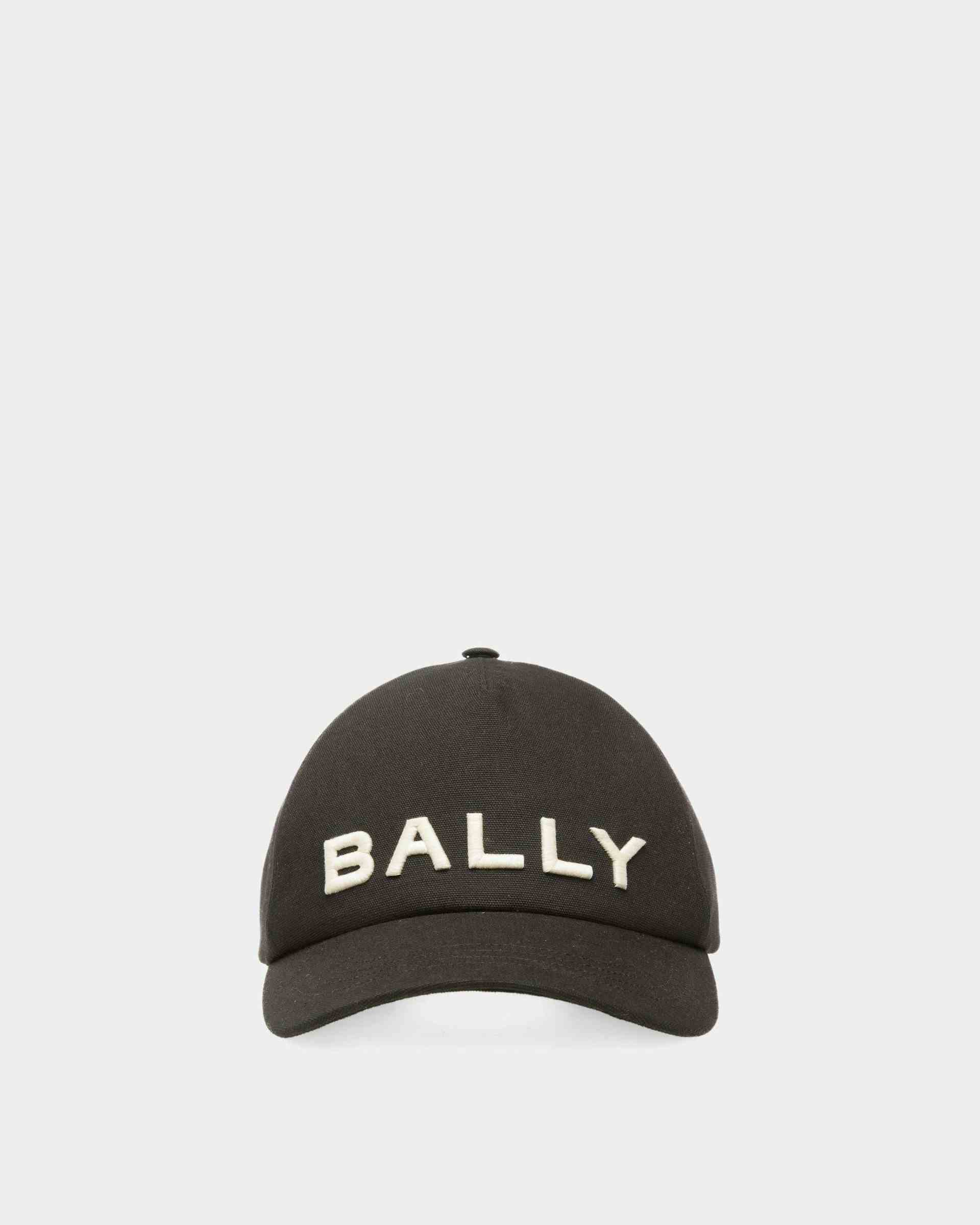 Embroidered Logo Baseball Hat In Black Cotton - Men's - Bally