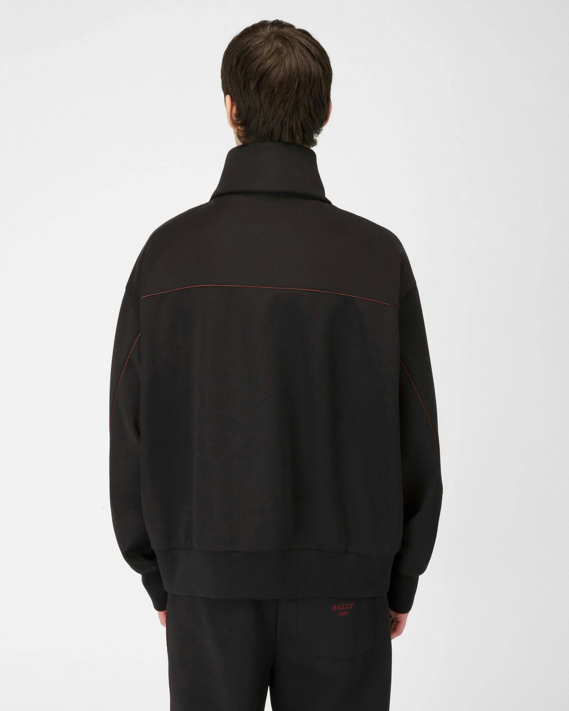 Polyester Mix Sweatshirt In Black - Men's - Bally - 03