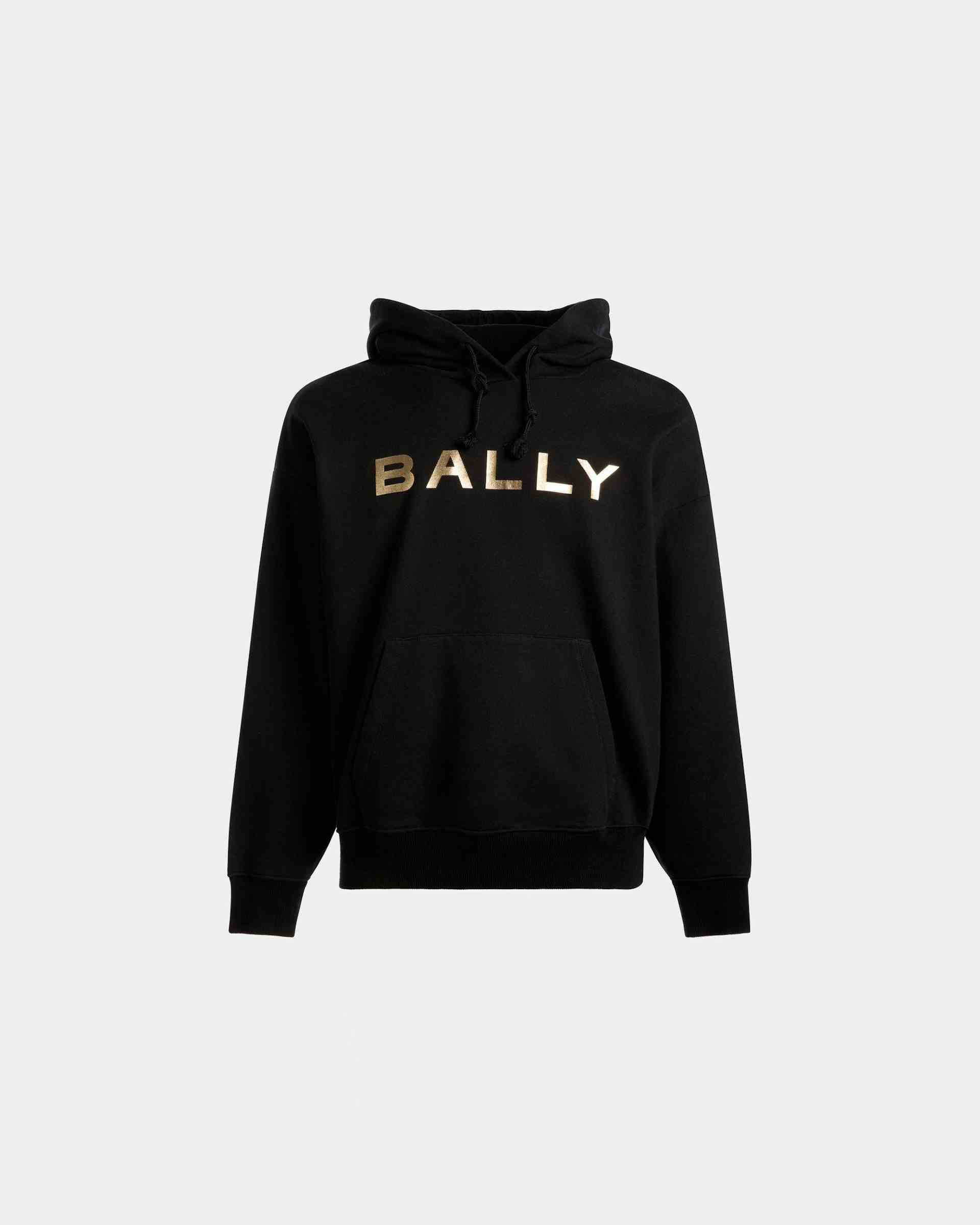 Logo Hooded Sweatshirt In Black Cotton - Men's - Bally