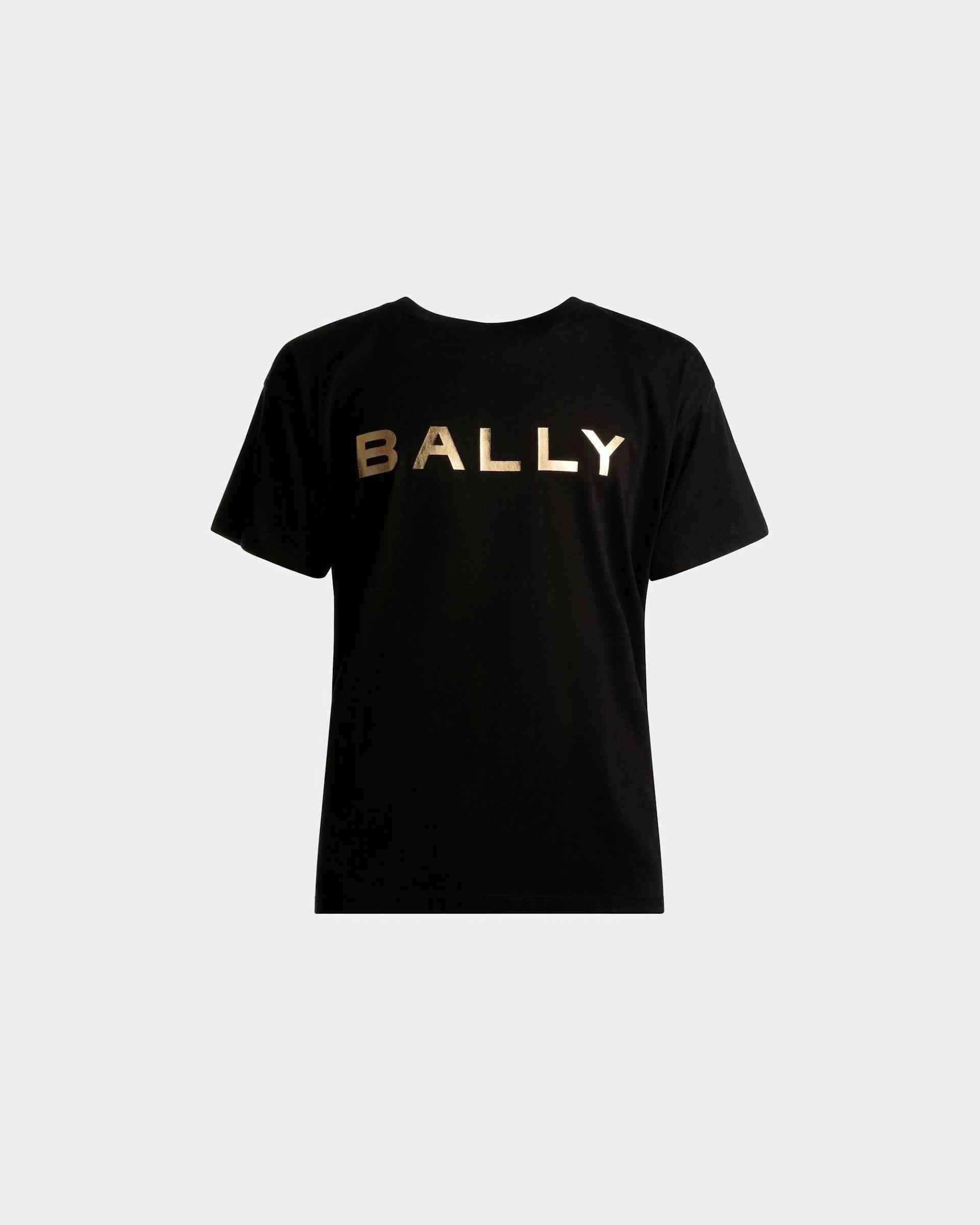 Logo T-Shirt In Black Cotton - Men's - Bally