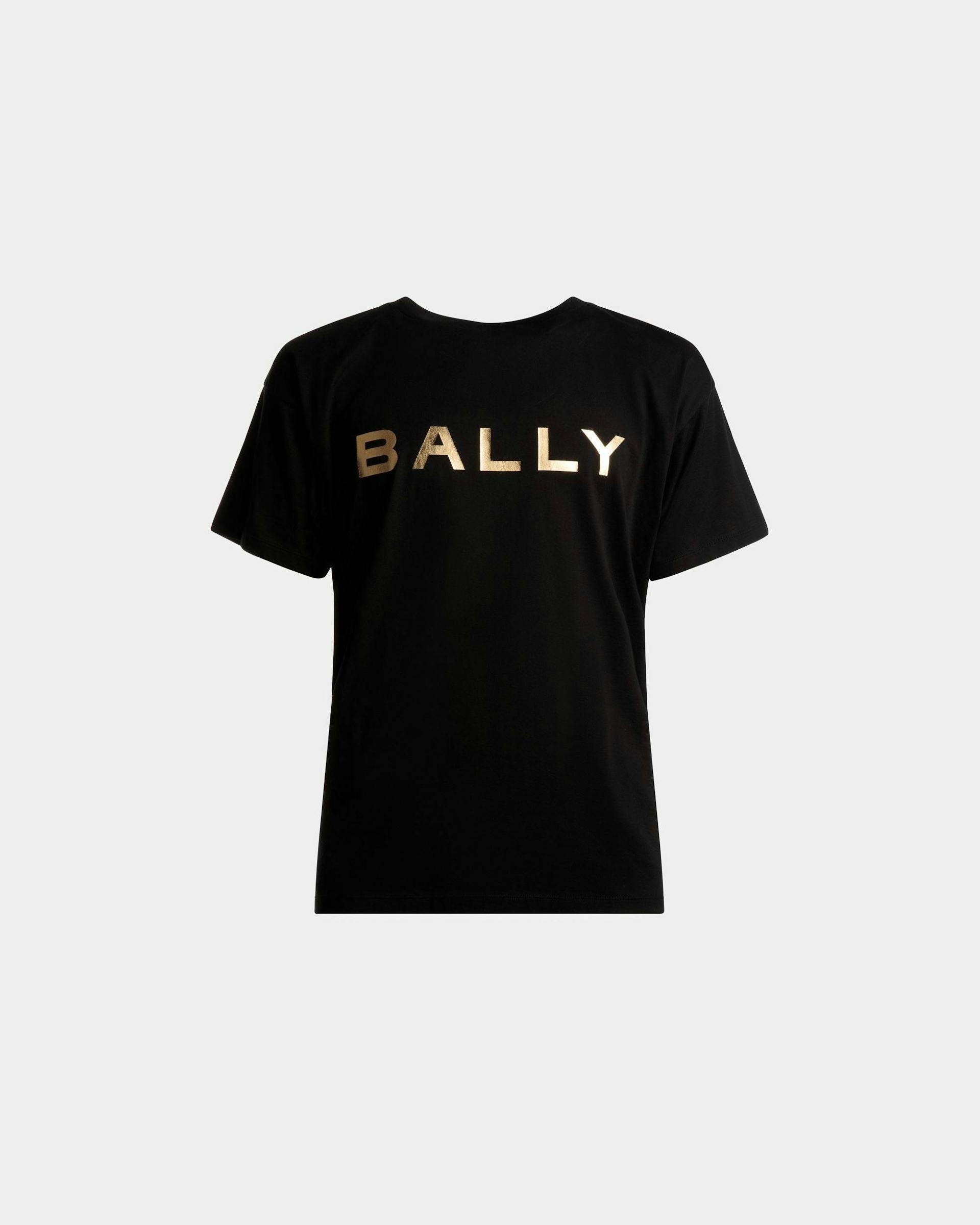 Logo T-Shirt In Black Cotton - Men's - Bally - 01