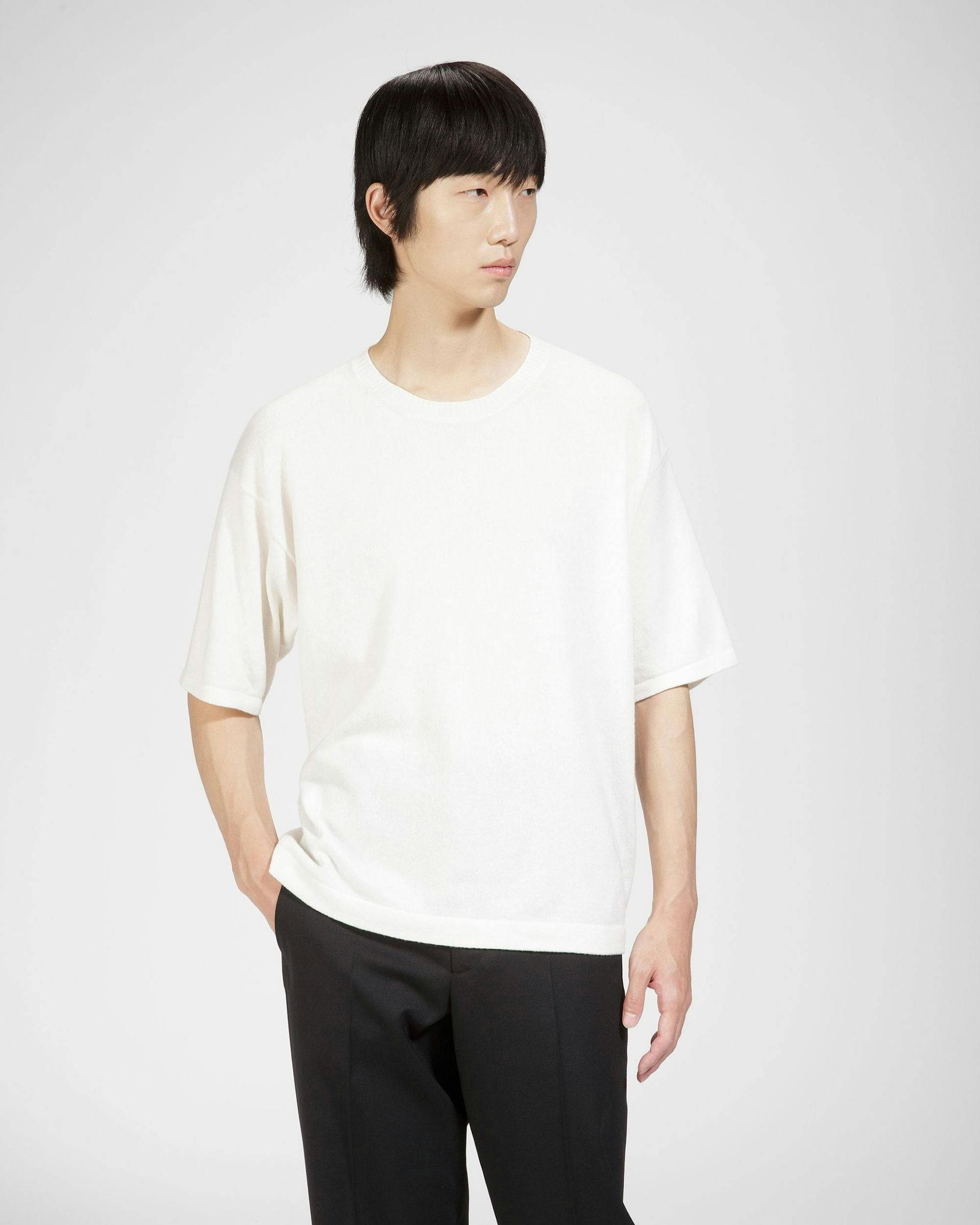 Cashmere Knitted T-Shirt - Men's - Bally - 01