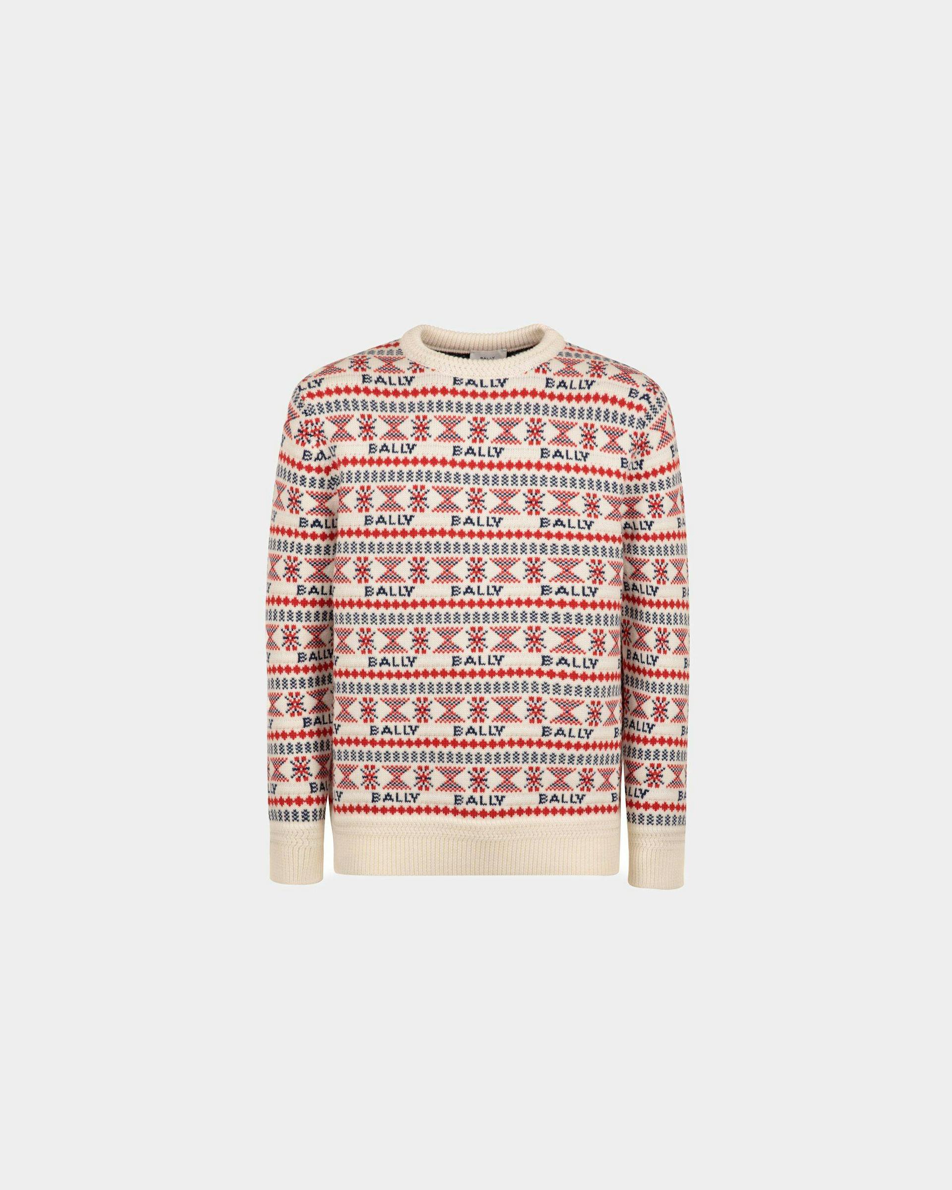 Men's Sweater In Multicolor Wool | Bally | Still Life Front