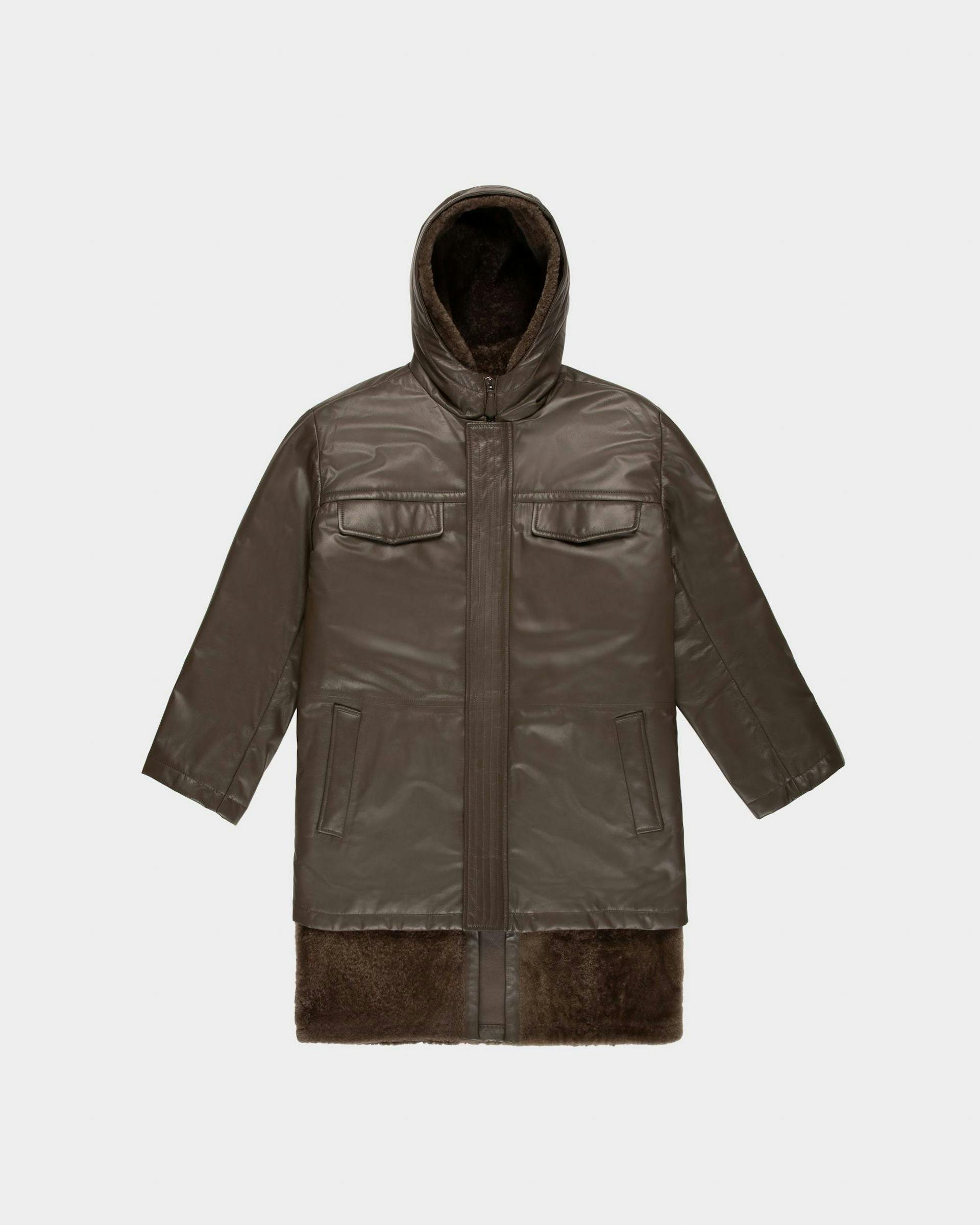 Leather Coat In Brown - Men's - Bally - 04