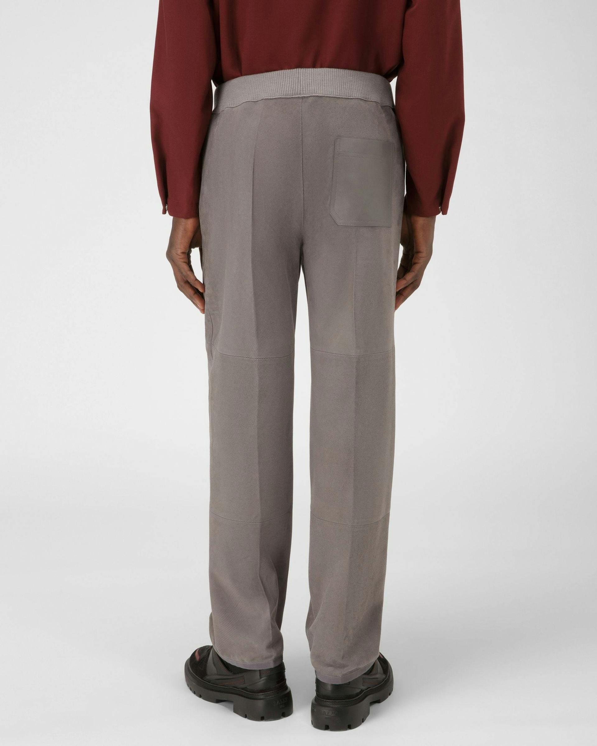 Suede Trousers In Grey - Men's - Bally - 03