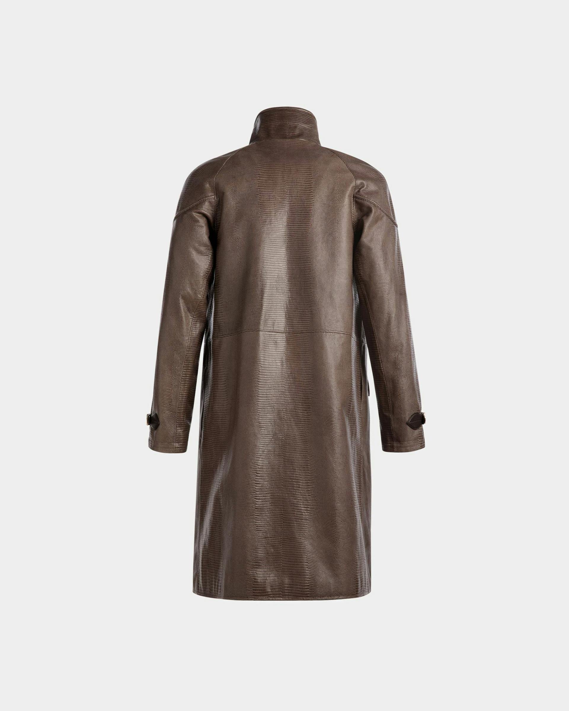 Pea Coat In Grey Leather - Men's - Bally - 07