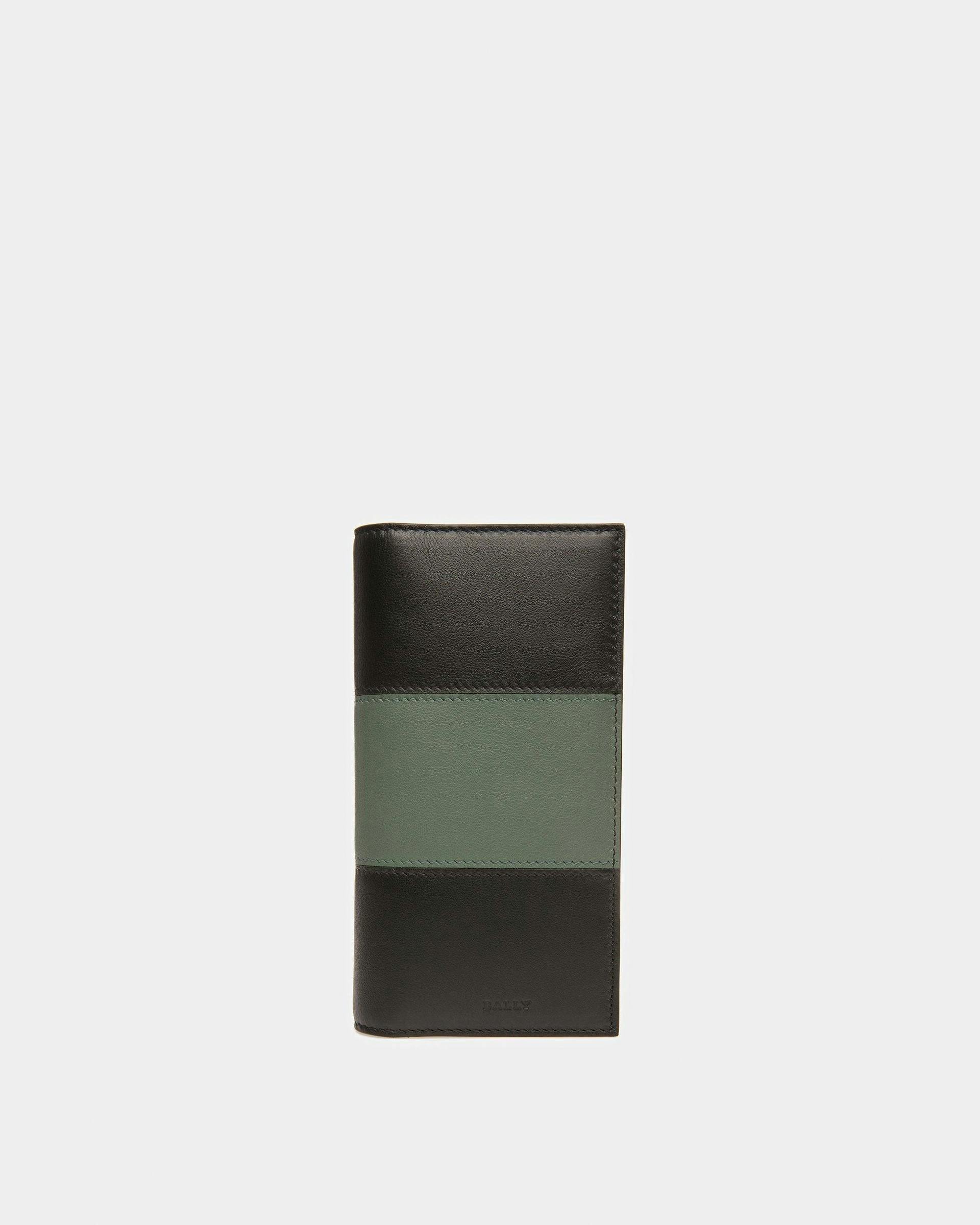 Bhod Continental Wallet In Black & Green - Men's - Bally - 01
